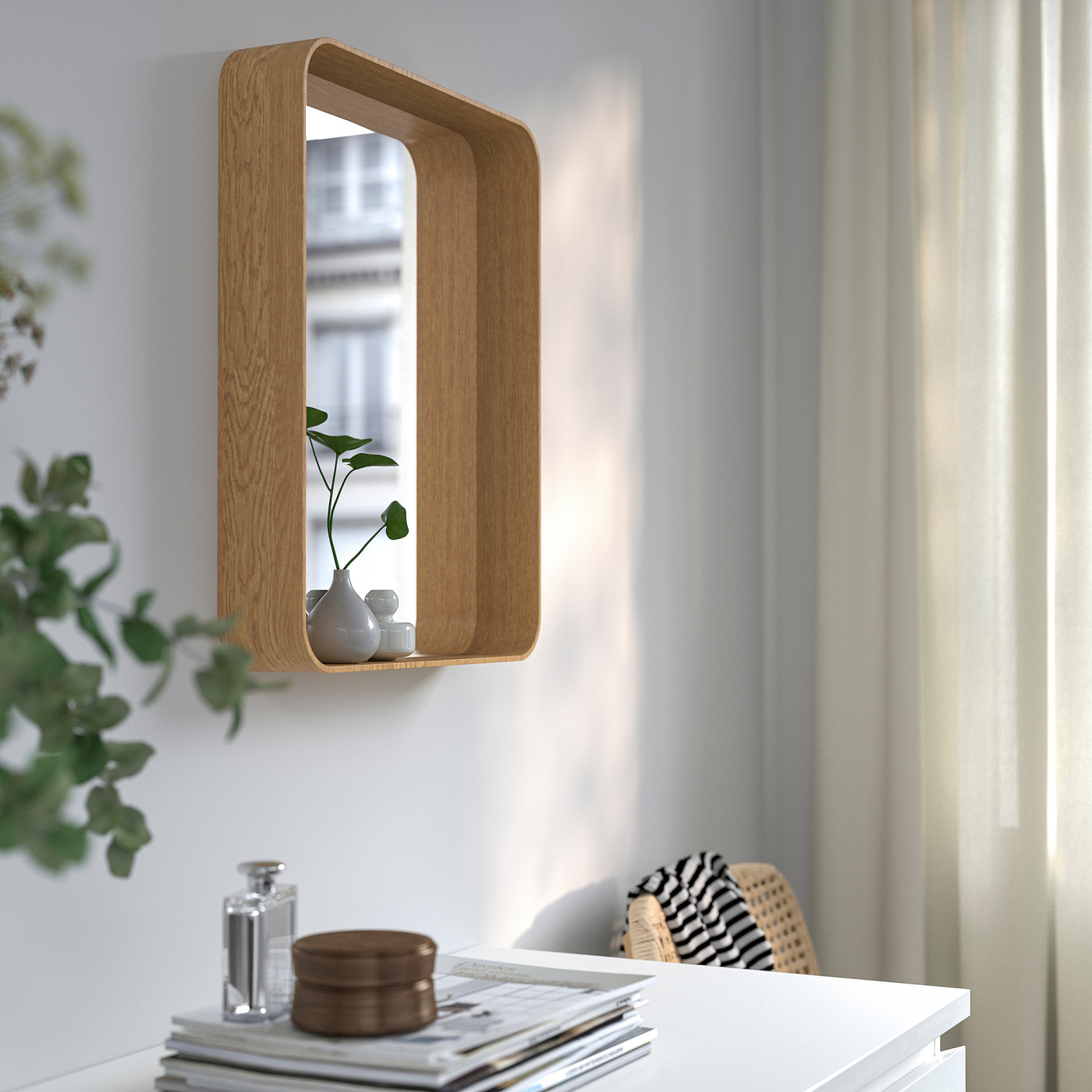 DVÄRGSYREN mirror oak veneer - IKEA