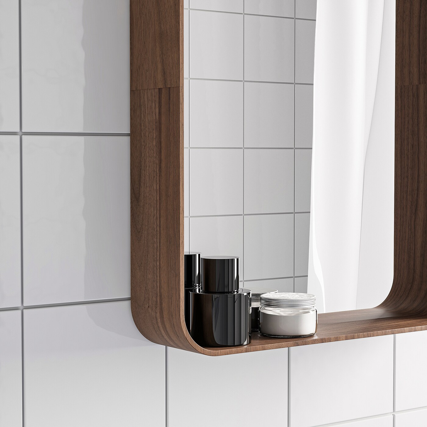 DVÄRGSYREN mirror walnut veneer - IKEA