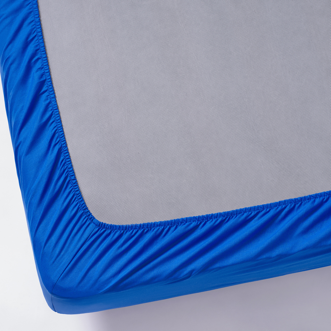 DVALA fitted sheet bright blue - IKEA