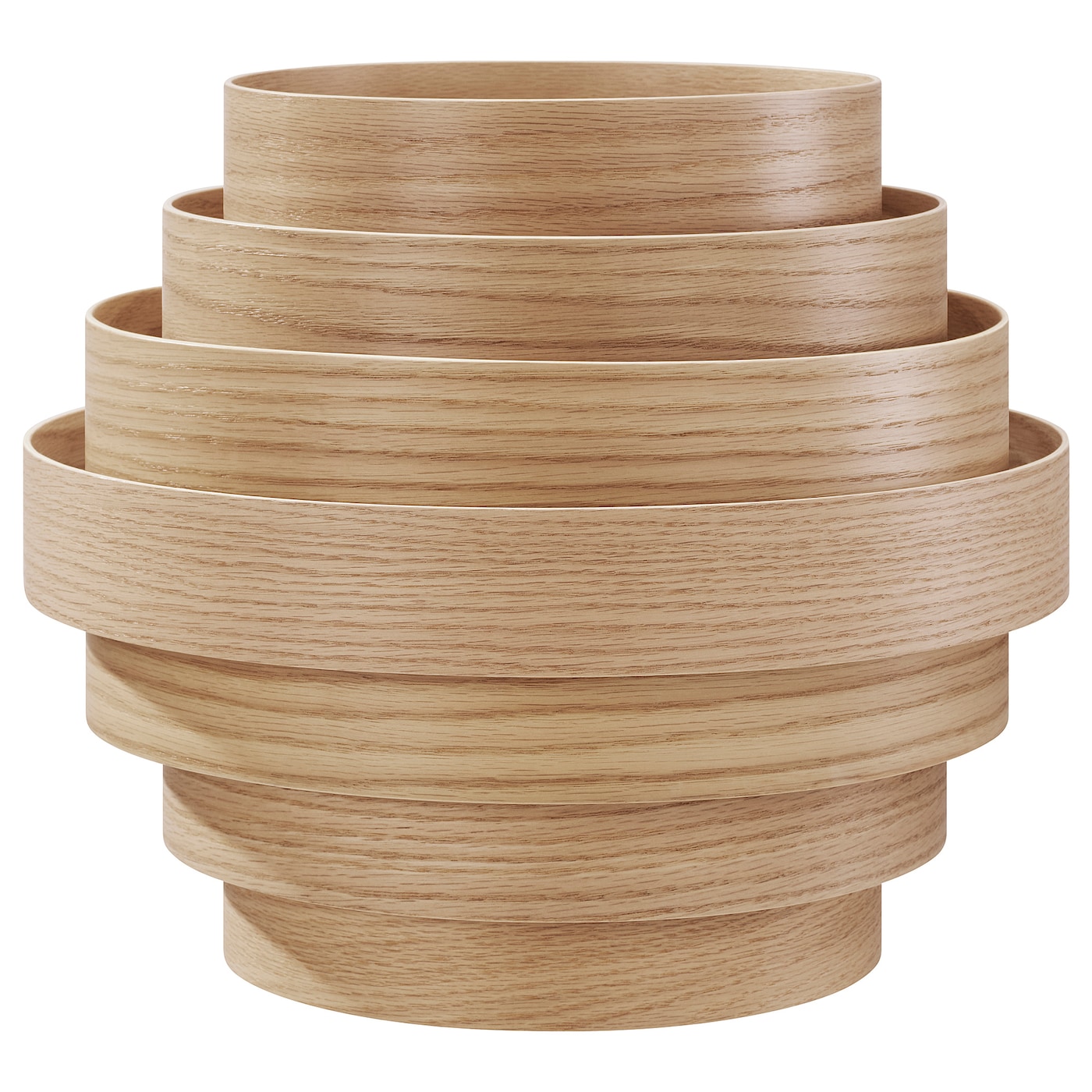 DYKARKLOCKA pendant lamp shade white stained oak veneer - IKEA