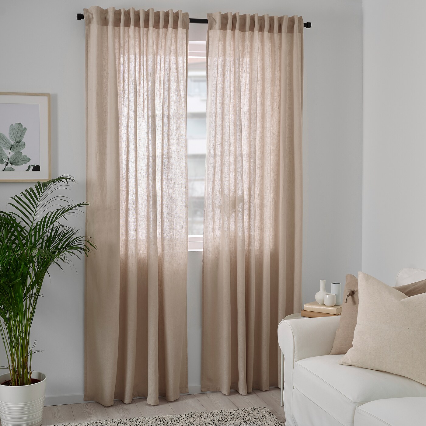 IKEA DYTÄG カーテン 145x250cm 2枚セット イケア IKEA - DYTAG -ディトーグ- カーテン1組 ホワイト