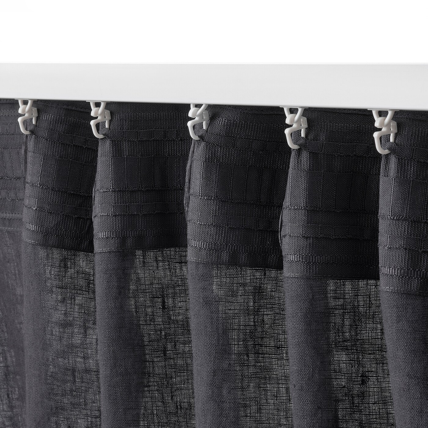 DYTÅG curtains, 1 pair dark grey - IKEA