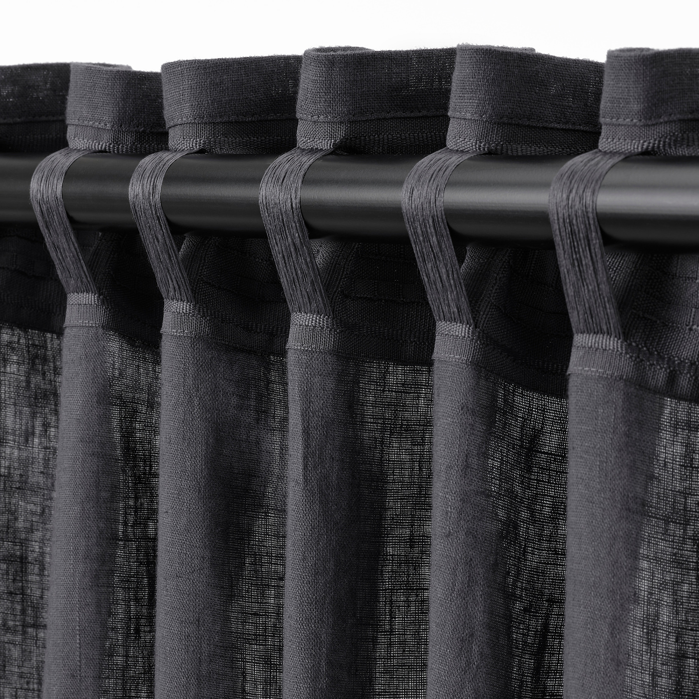 DYTÅG curtains, 1 pair dark grey - IKEA