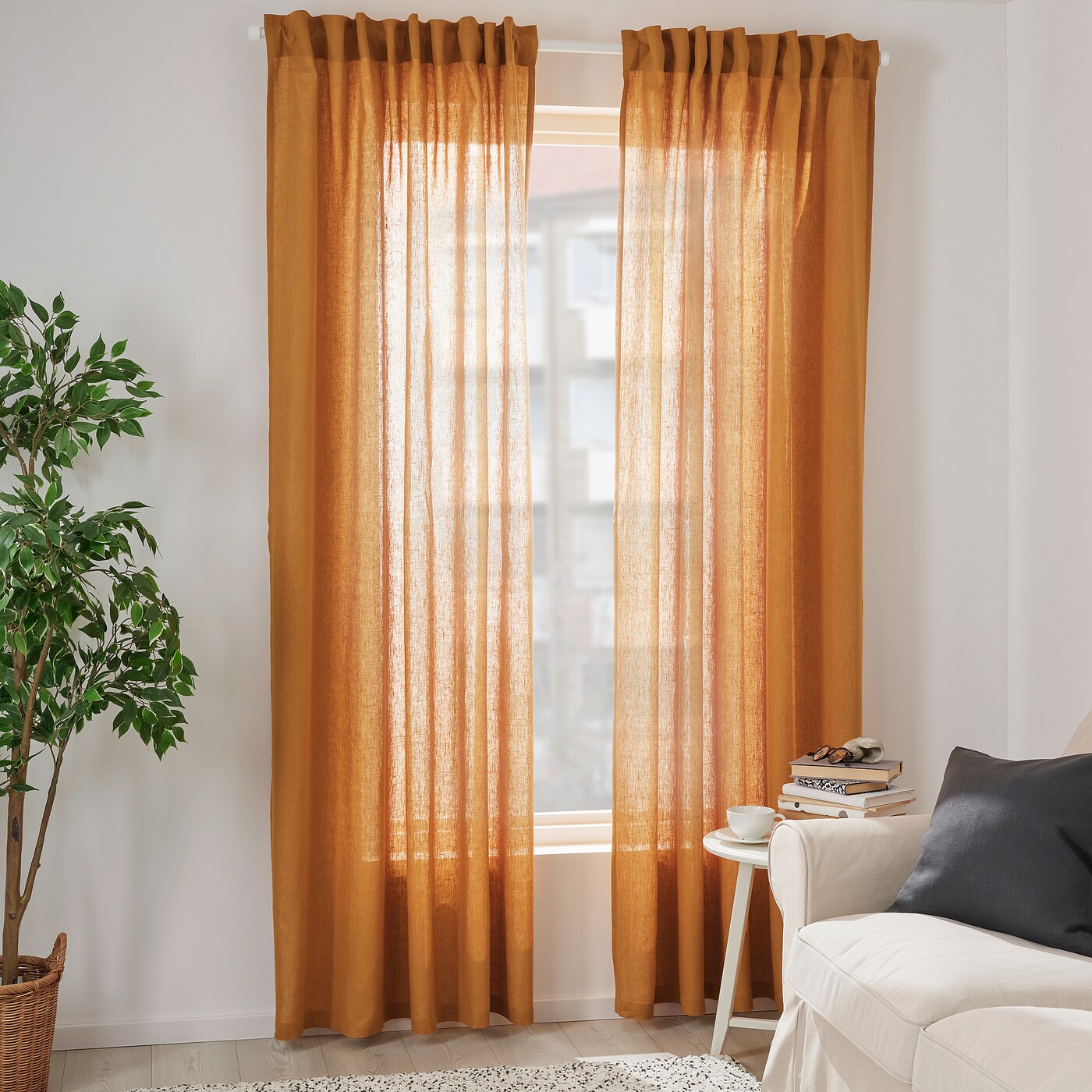 DYTAG ディトーグ*3 DYTÅG ディトーグ 遮像・採光カーテン 1組, ホワイト/ヘディング