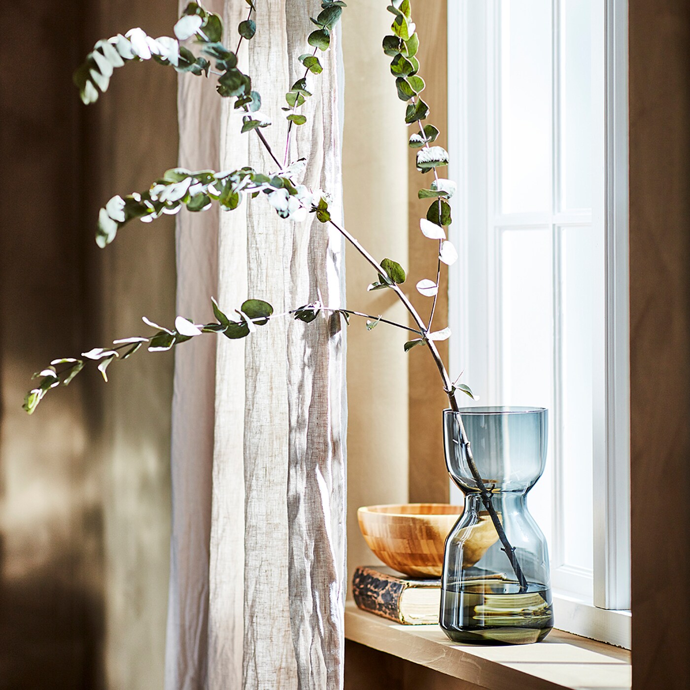 DYTÅG curtains, 1 pair white/with heading tape - IKEA