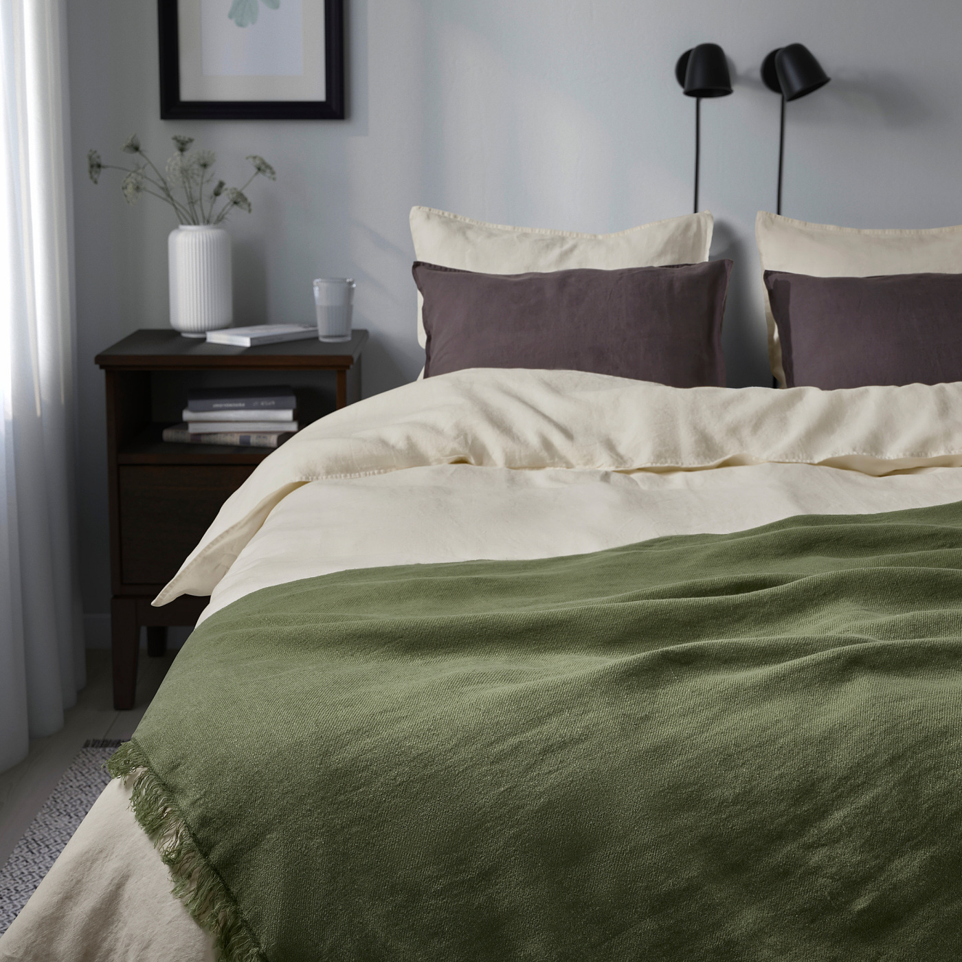 DYTÅG throw grey-green - IKEA
