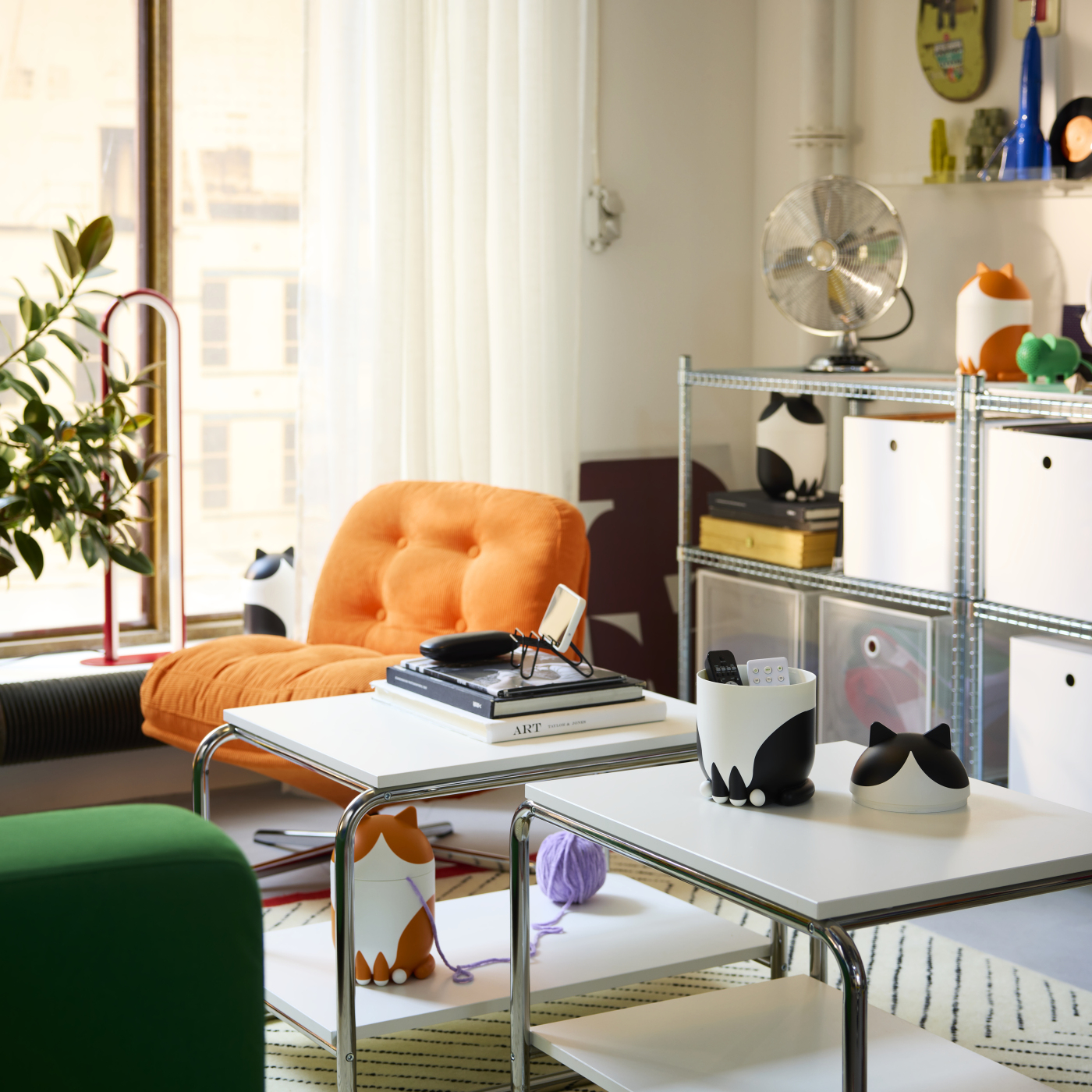 DYVLINGE swivel easy chair Kelinge orange - IKEA