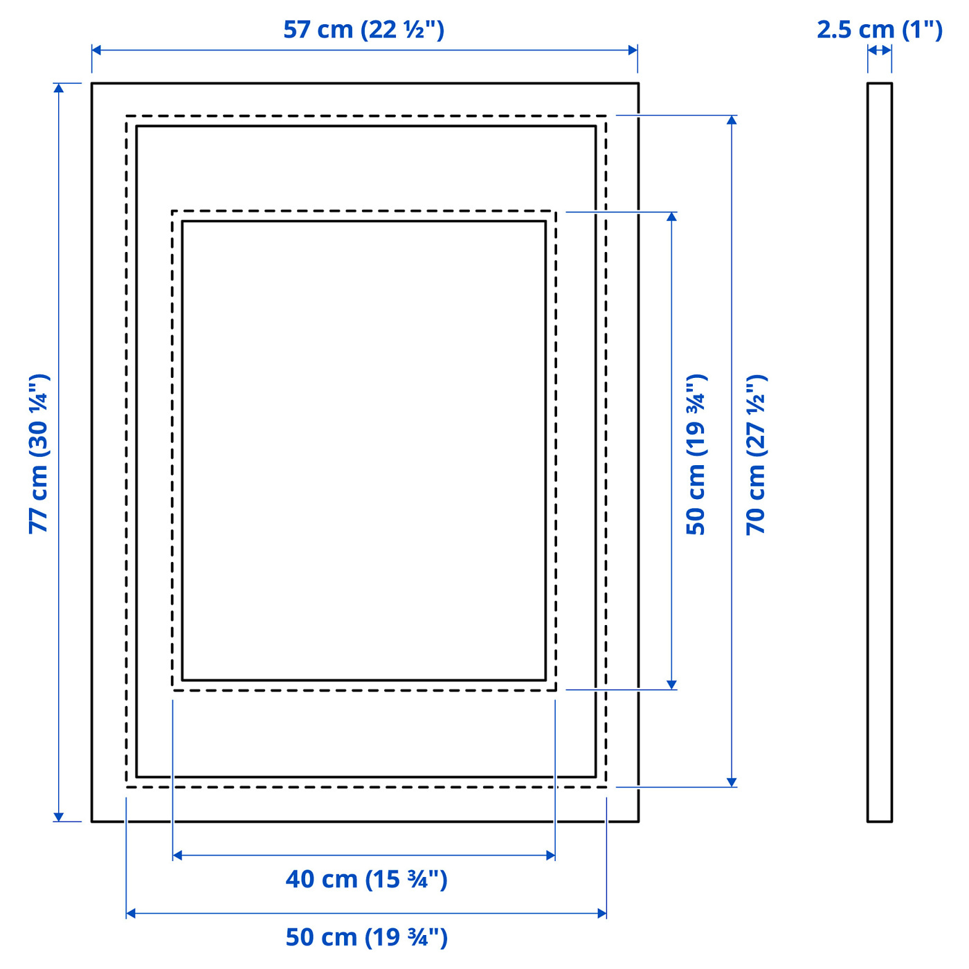 EDSBRUK frame white - IKEA
