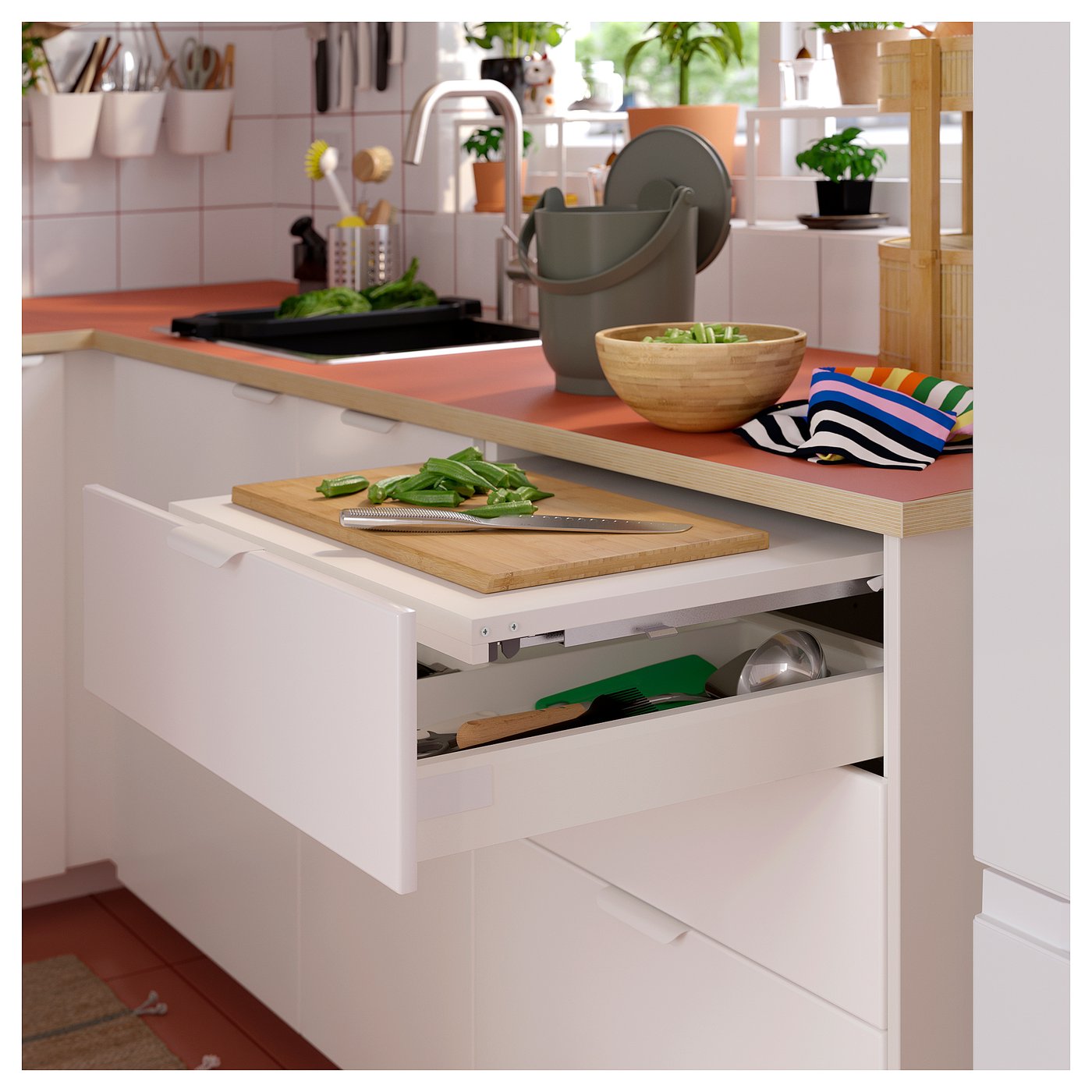 EKBACKEN worktop terracotta effect/laminate - IKEA