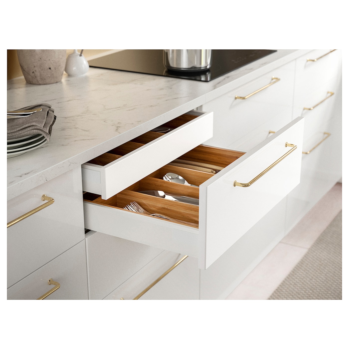 EKBACKEN worktop white marble effect/laminate - IKEA