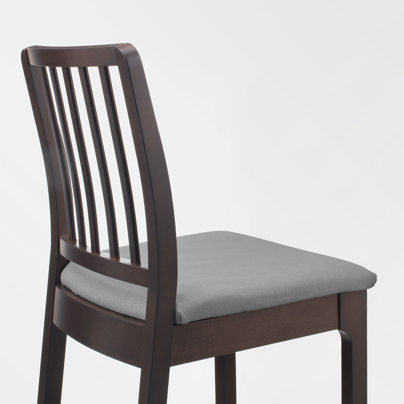 EKEDALEN bar stool with backrest dark brown/Orrsta light grey - IKEA