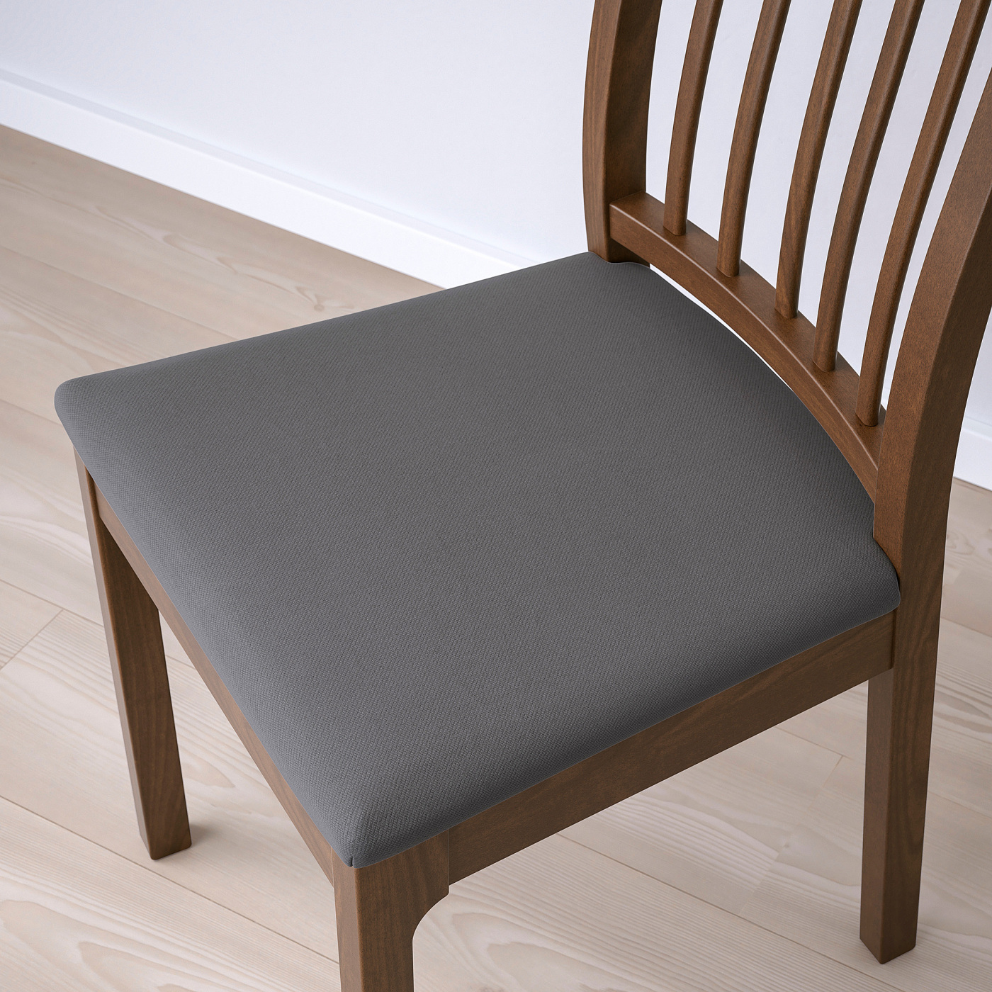EKEDALEN chair brown/Hakebo dark grey - IKEA