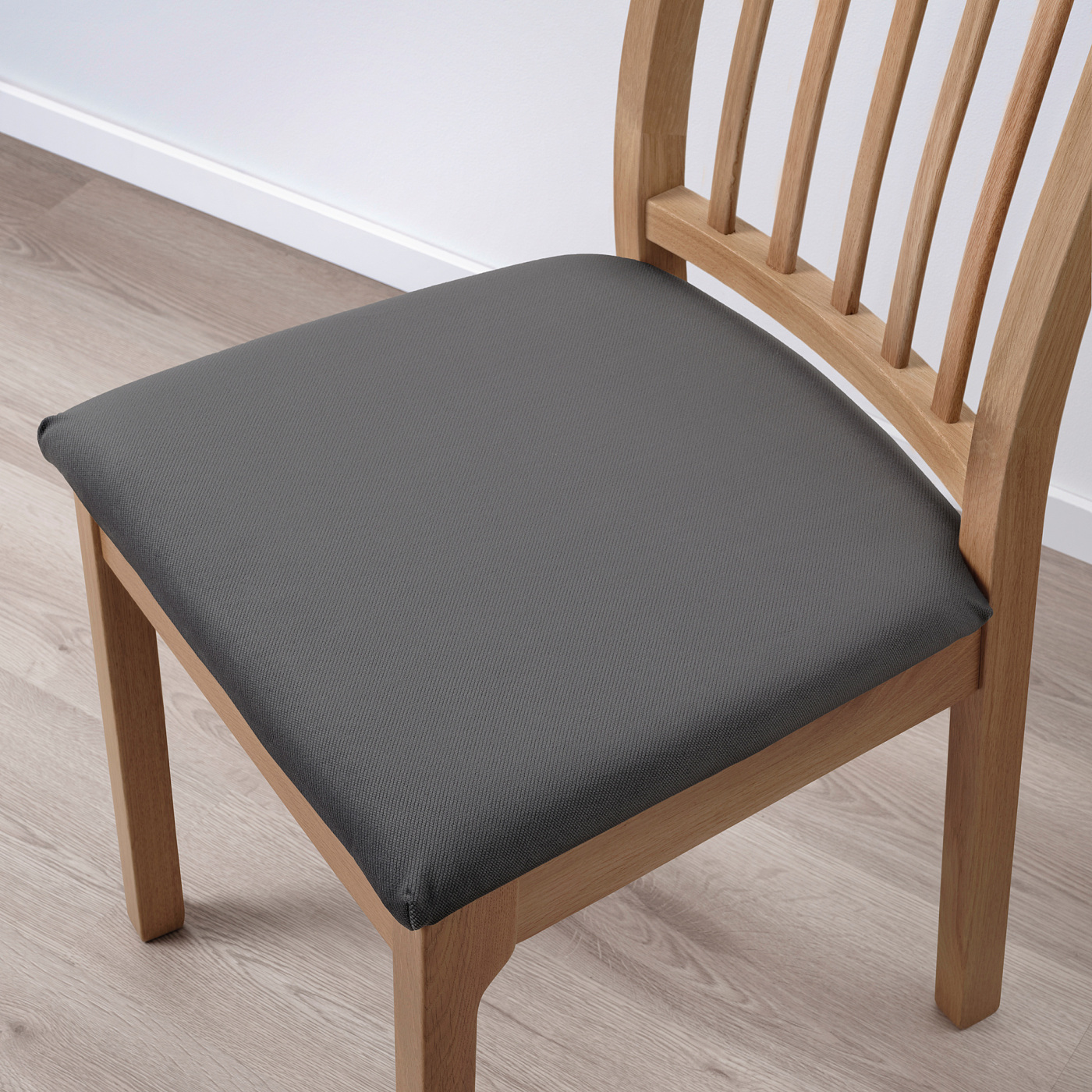 美仁衣 　IKEA エーケダーレン　ダイニングチェア 木製 グレー　2脚 EKEDALEN chair oak/Hakebo dark grey - IKEA