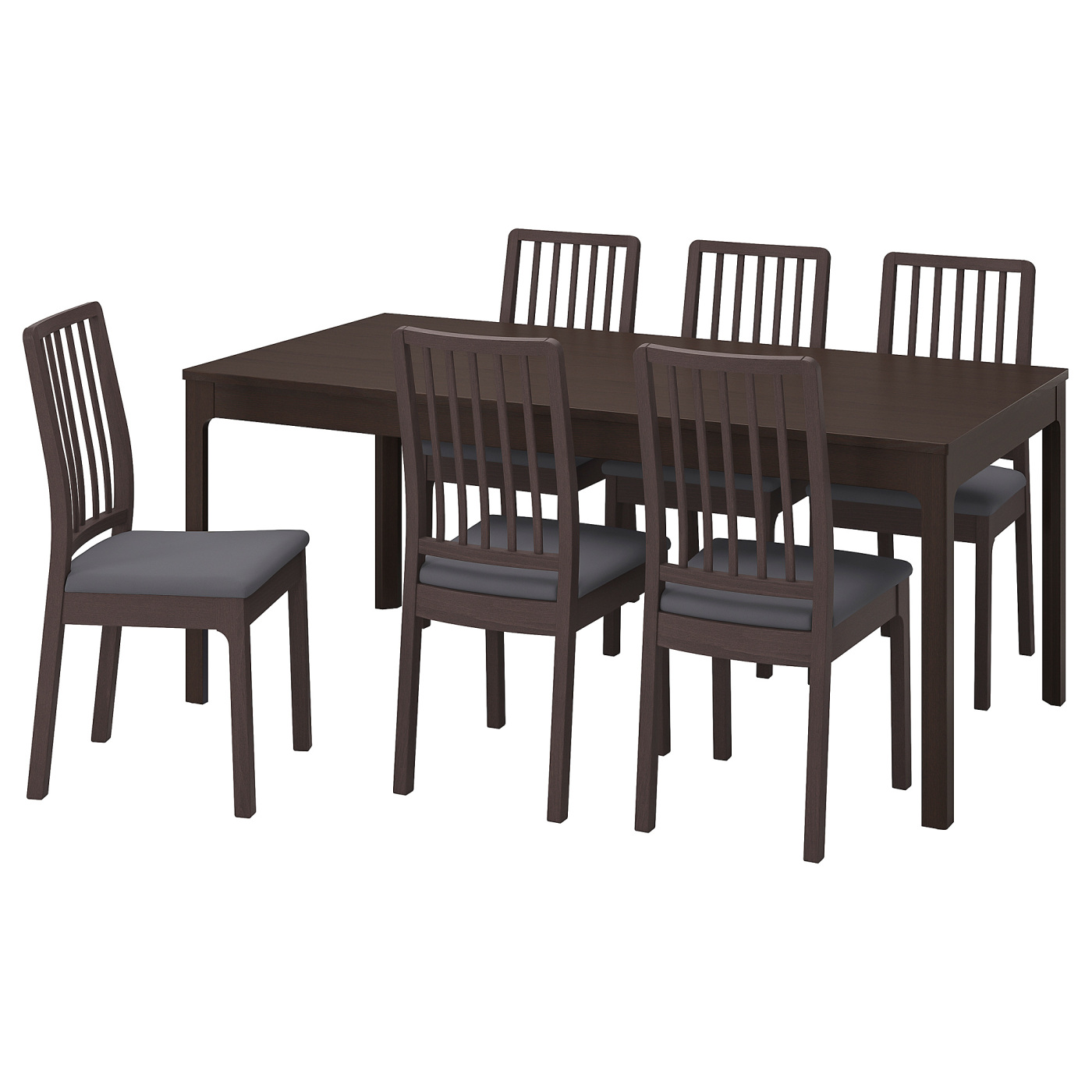 IKEA EKEDALEN ダイニングテーブル ダークブラウン EKEDALEN extendable table dark brown - IKEA