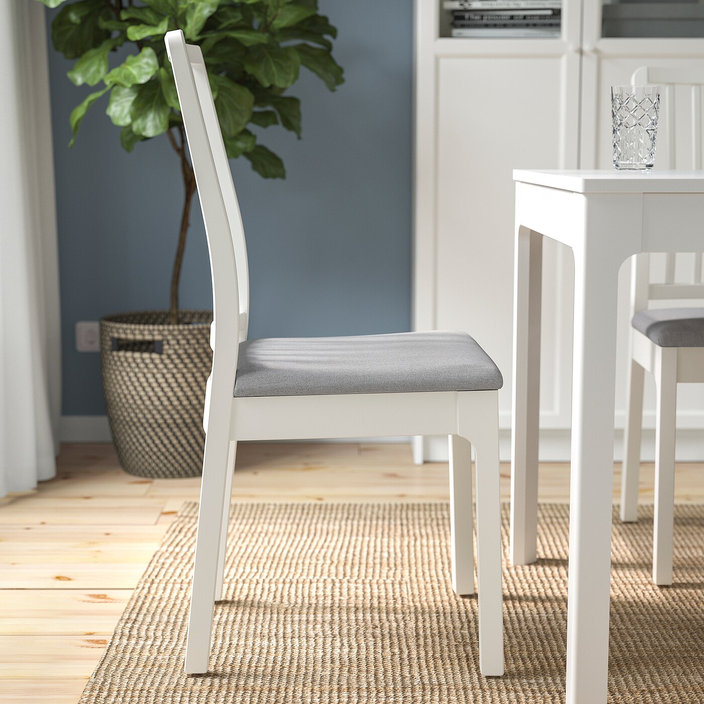 EKEDALEN / EKEDALEN table and 8 chairs white white/Orrsta