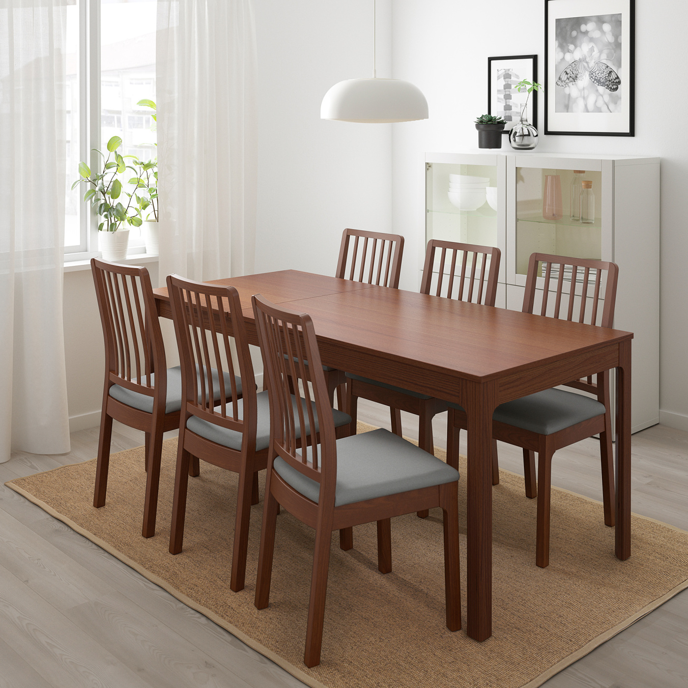 EKEDALEN extendable table brown - IKEA