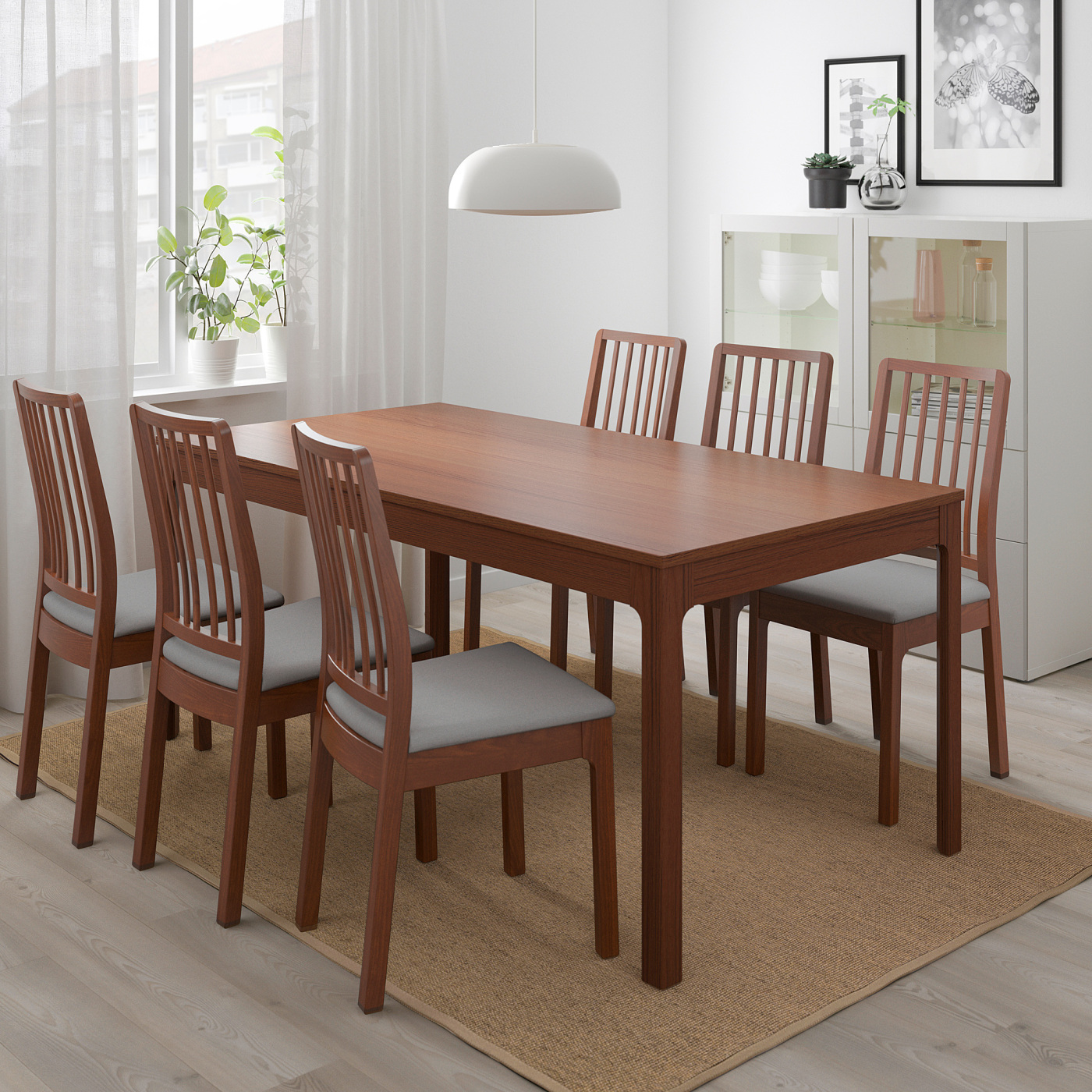EKEDALEN extendable table brown - IKEA