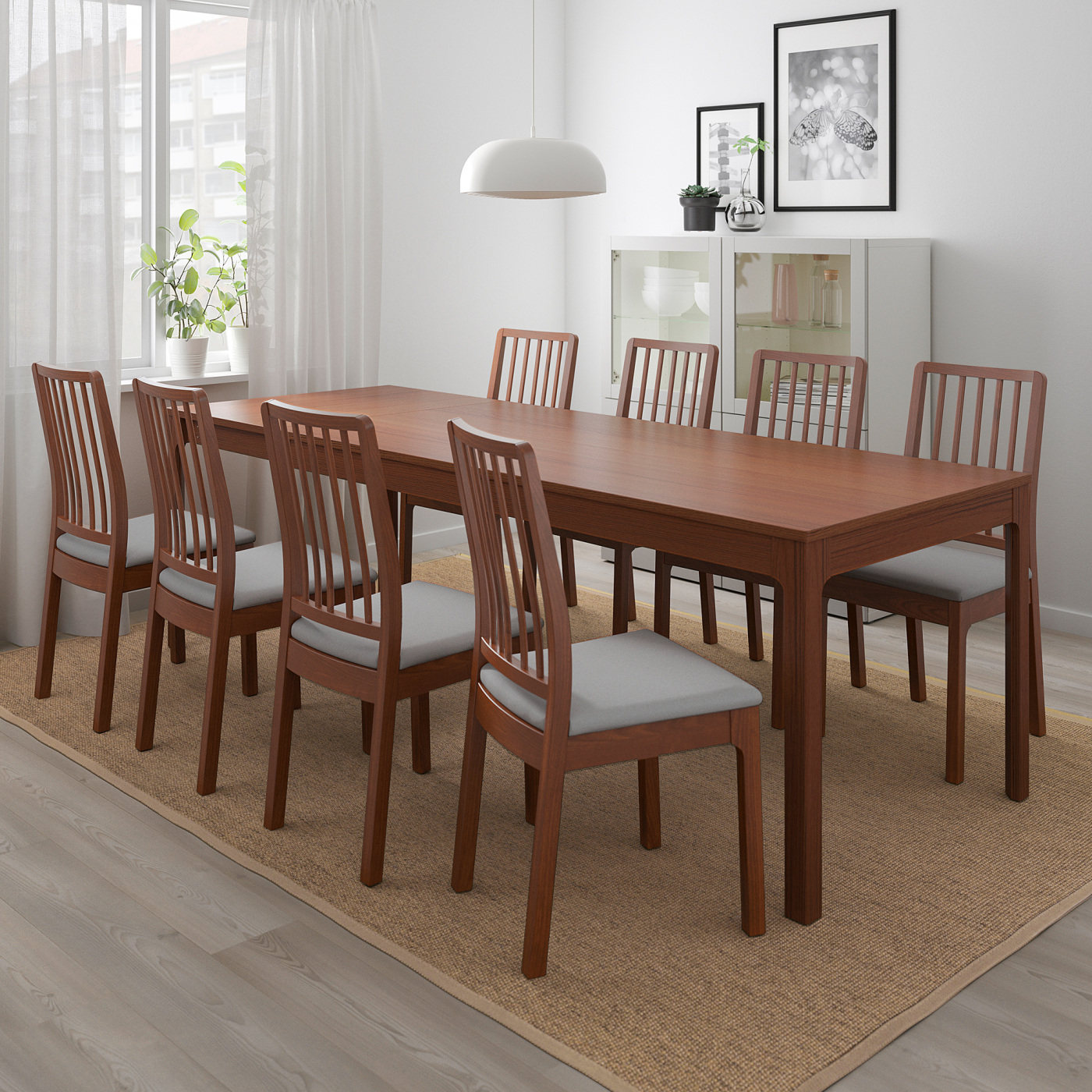 EKEDALEN extendable table brown - IKEA