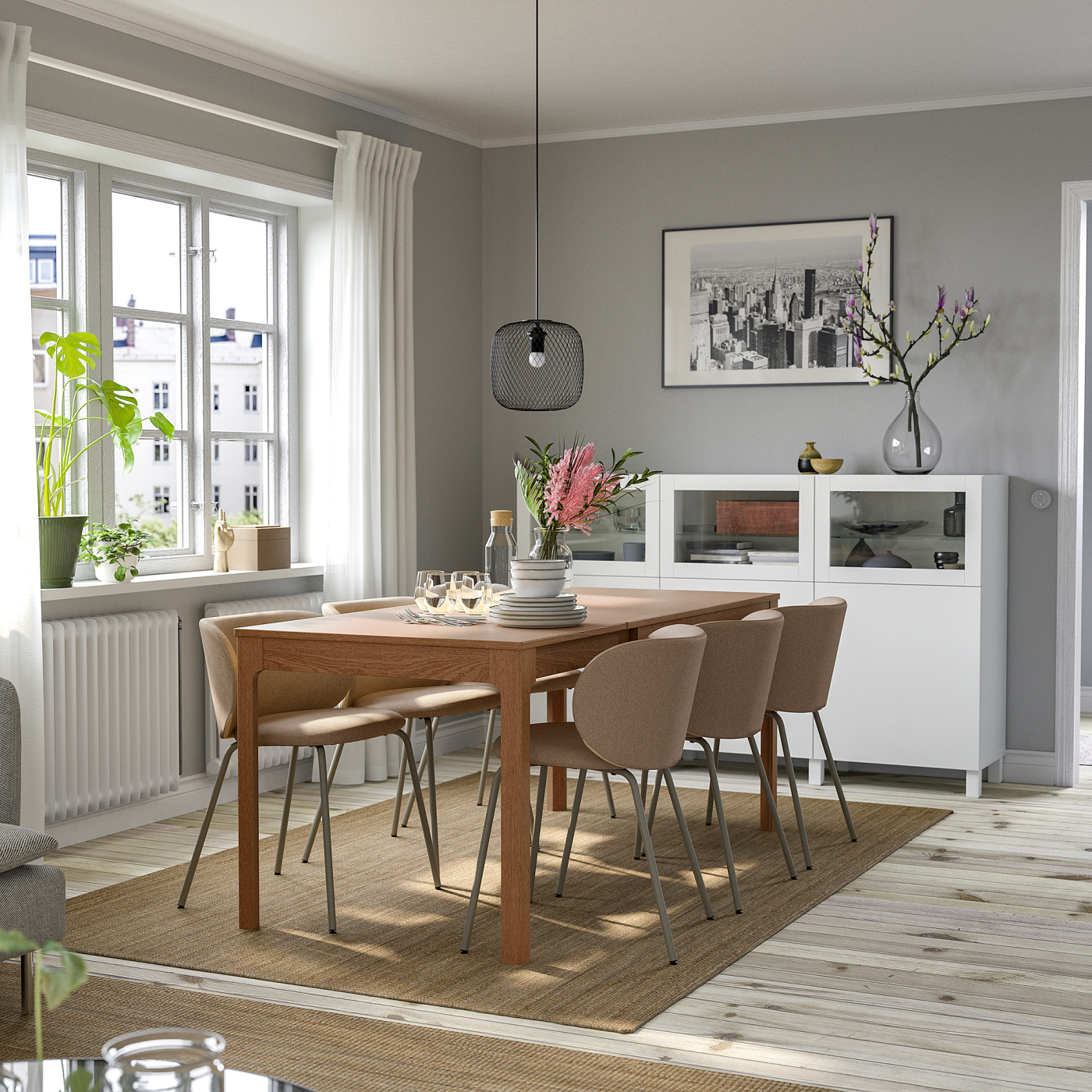 EKEDALEN extendable table oak - IKEA