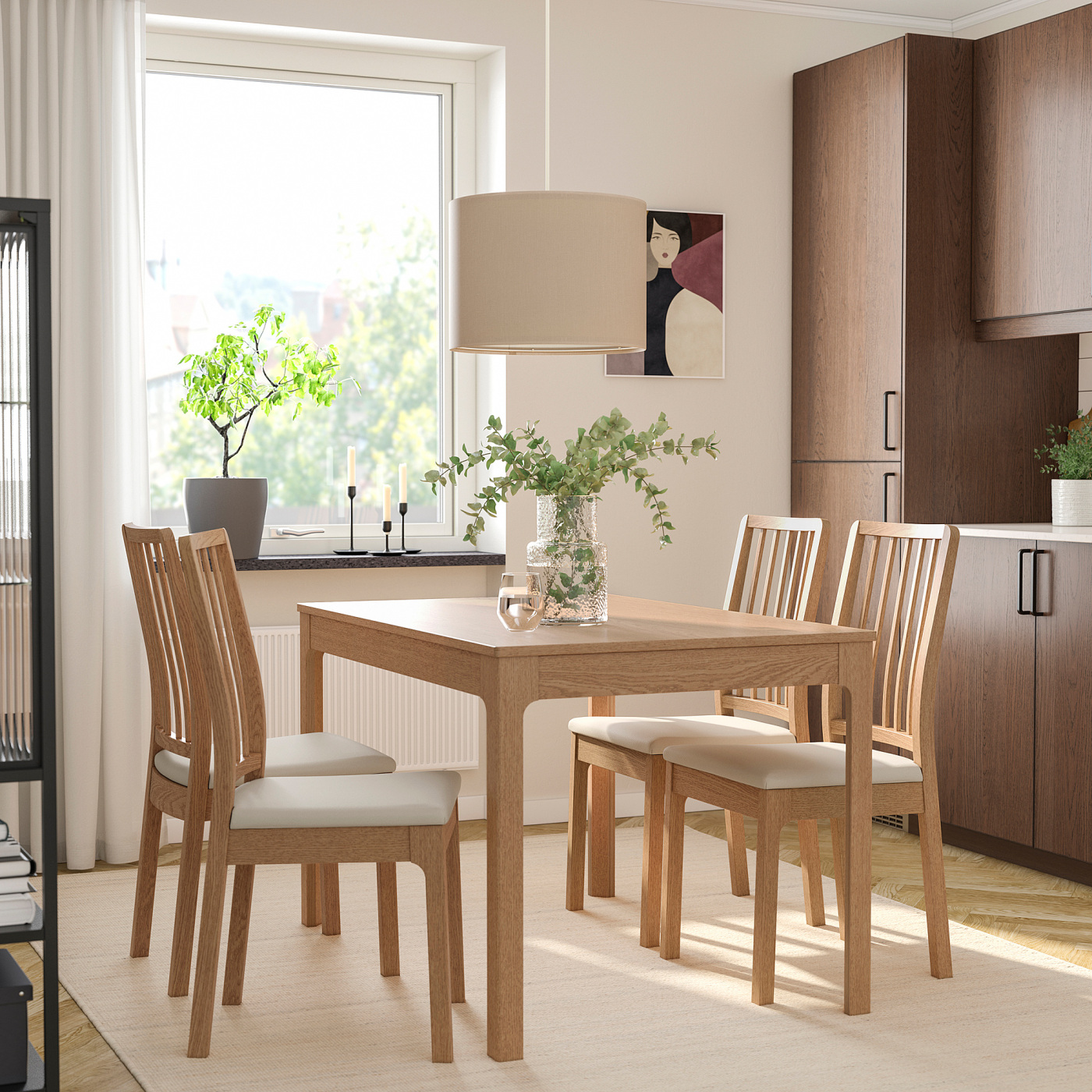 IKEA EKEDALEN ダイニングテーブル 180cm EKEDALEN extendable table oak - IKEA