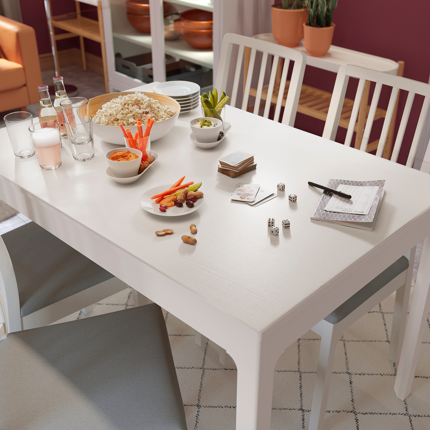 EKEDALEN extendable table white - IKEA