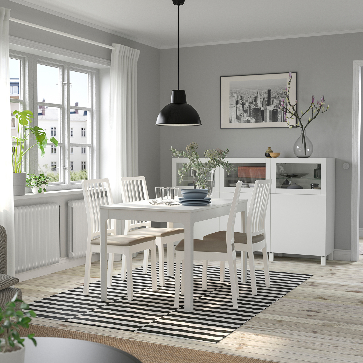 EKEDALEN extendable table white - IKEA