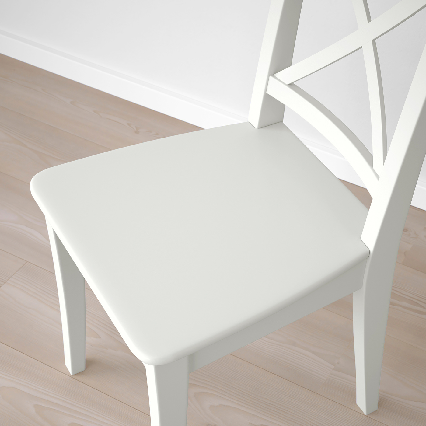 EKEDALEN / INGOLF table and 4 chairs white/white - IKEA