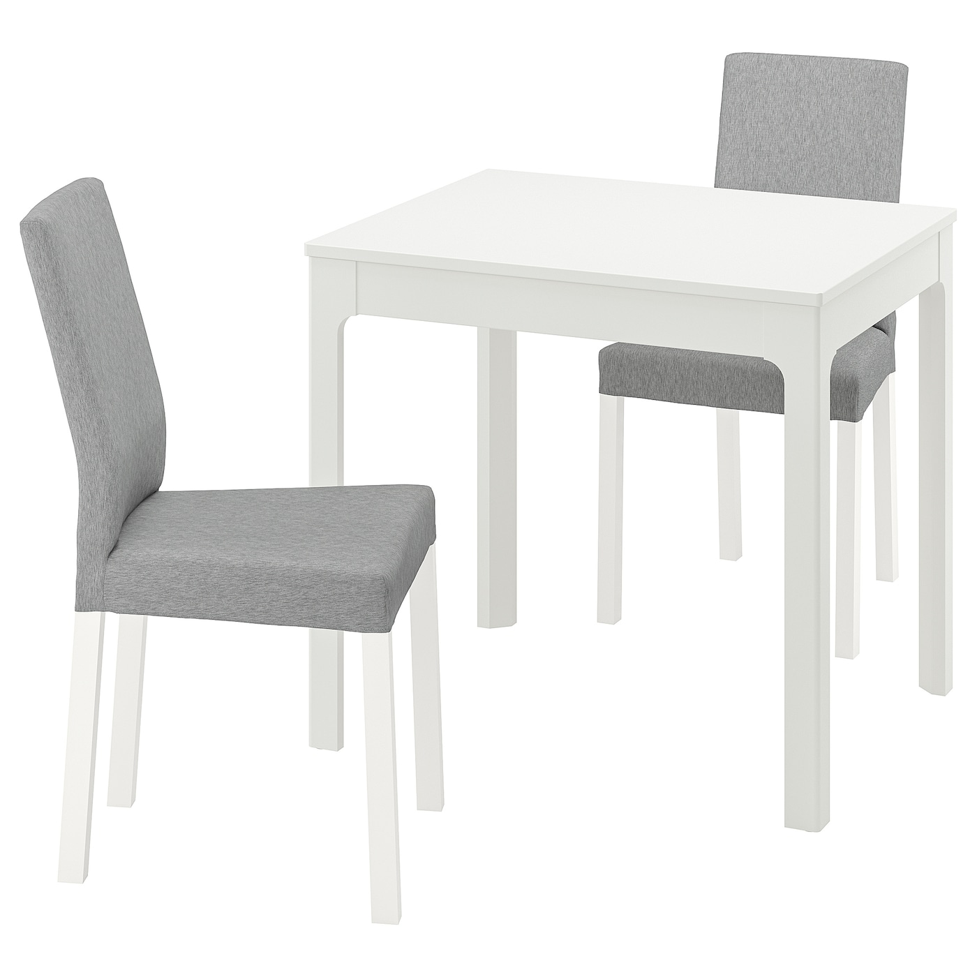 IKEA KÄTTIL シェッティル　チェア　2脚セット EKEDALEN / KÄTTIL table and 2 chairs white/Knisa light grey