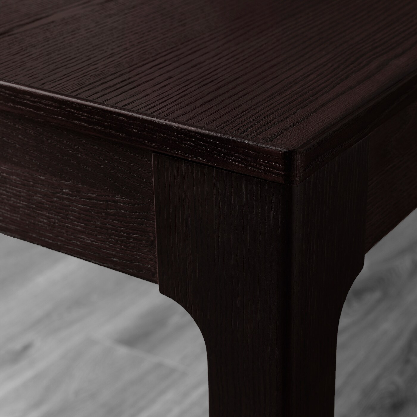 EKEDALEN Chair, dark brown, Orrsta light gray - IKEA