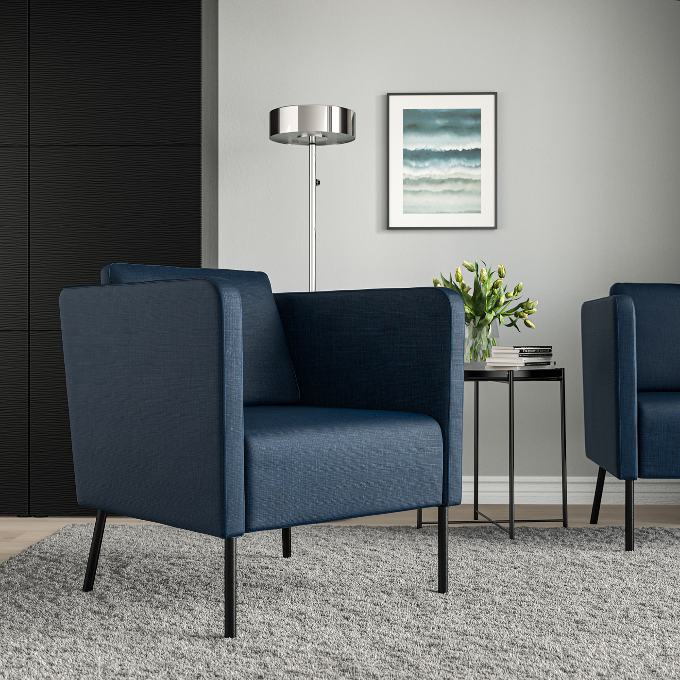 EKERÖ armchair Skiftebo dark blue - IKEA