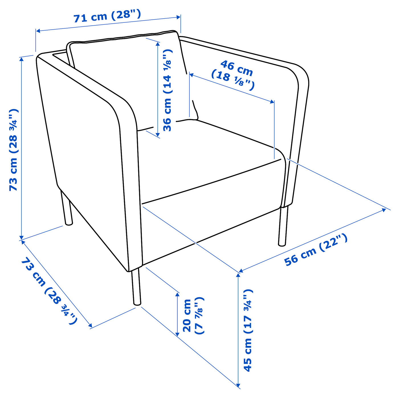EKERÖ armchair Skiftebo dark grey - IKEA