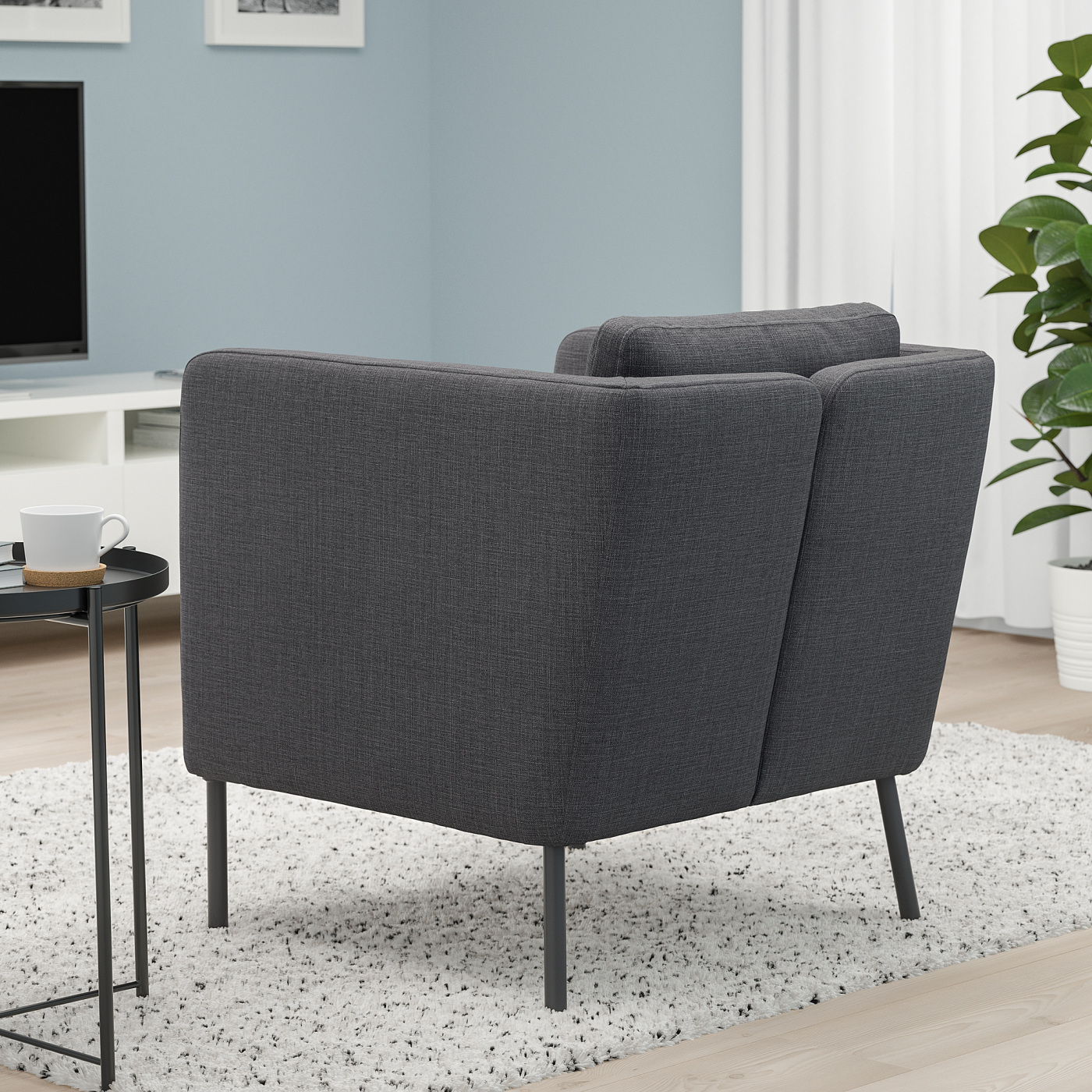 EKERÖ armchair Skiftebo dark grey - IKEA