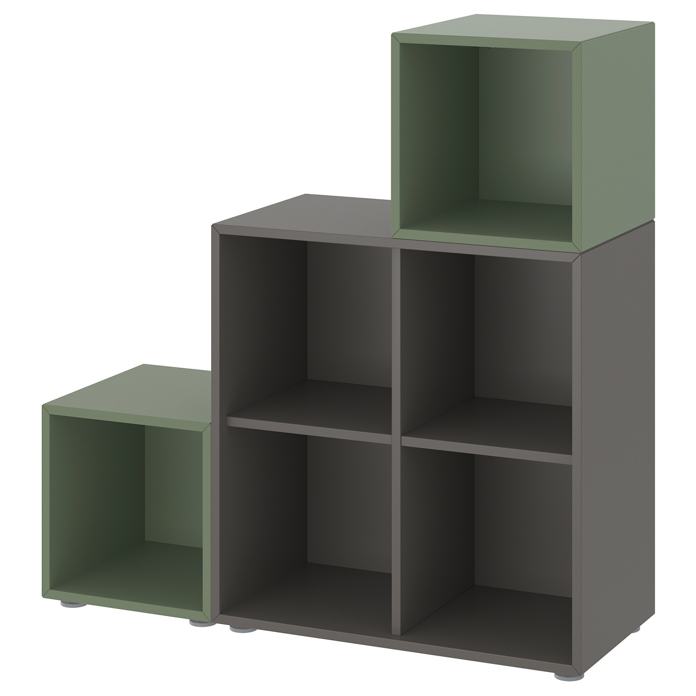 【4/30終了】IKEA EKET グレー EKET cabinet with 4 compartments grey-turquoise - IKEA