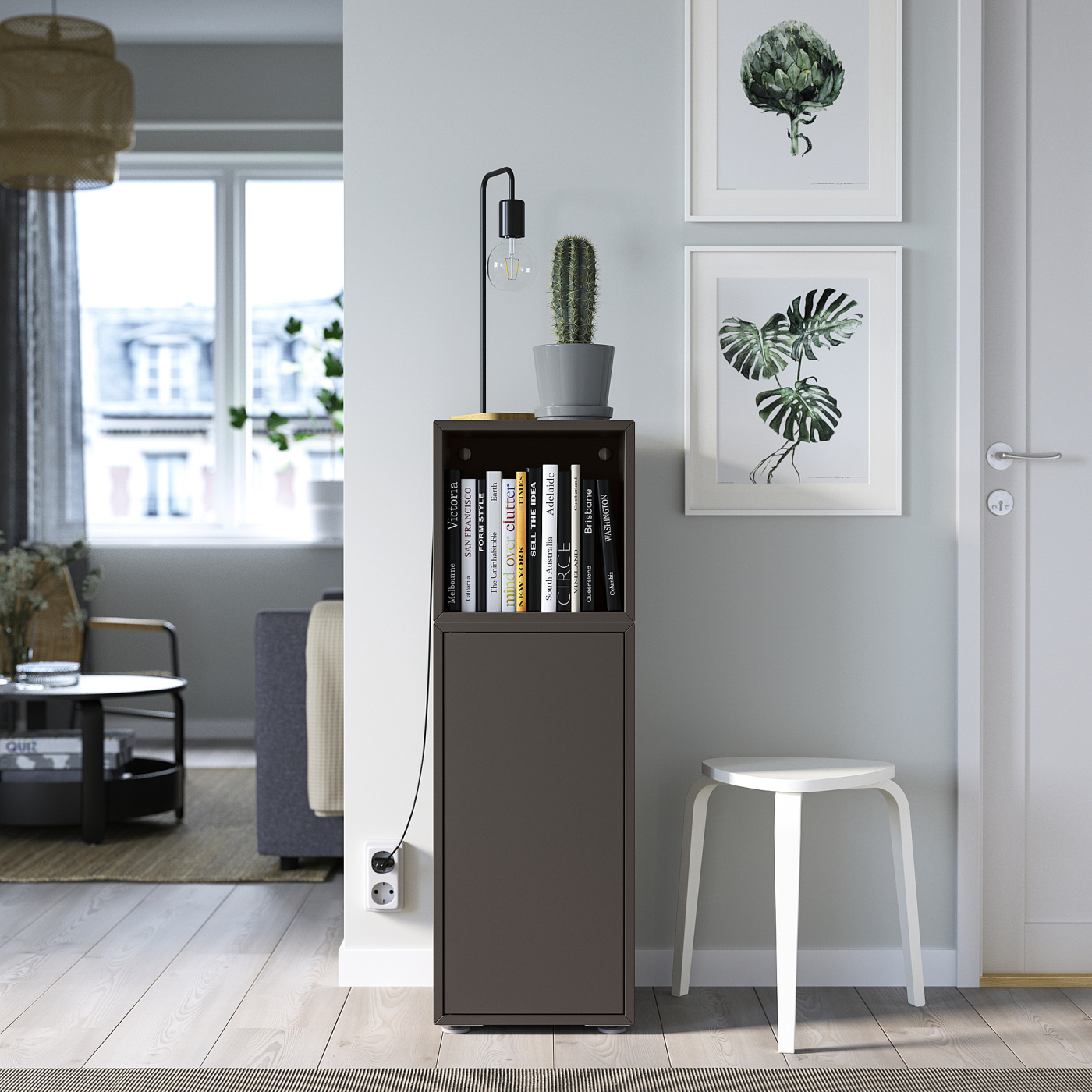 IKEA EKET グレー　北欧　16日までの出品 EKET cabinet combination with feet dark grey - IKEA