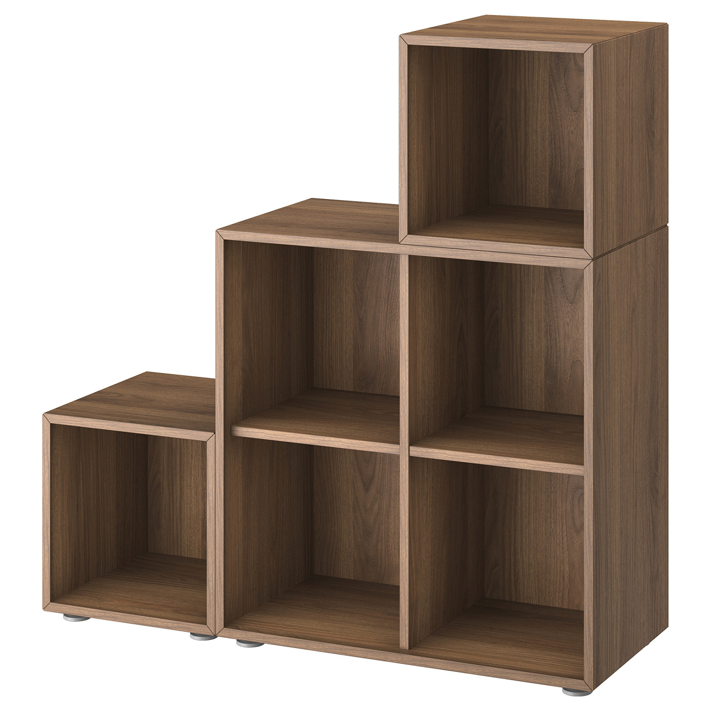 EKET cabinet combination with feet walnut effect - IKEA