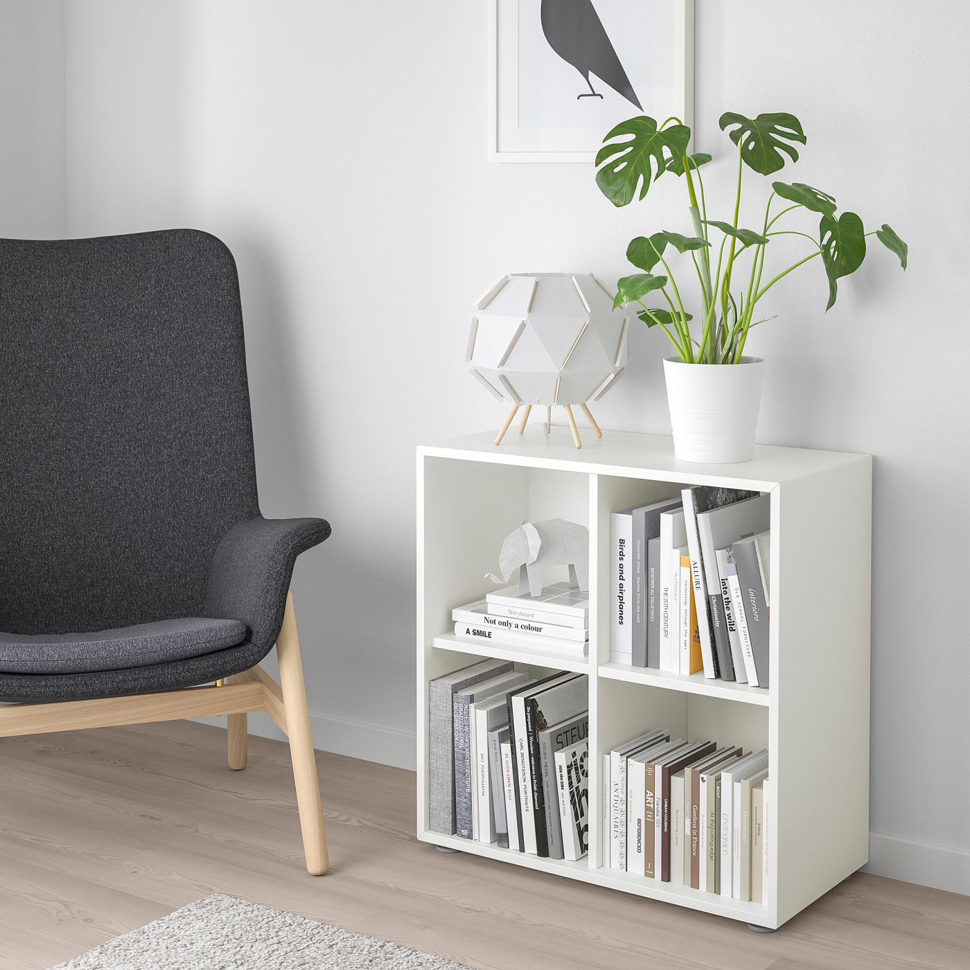 EKET cabinet combination with feet white - IKEA