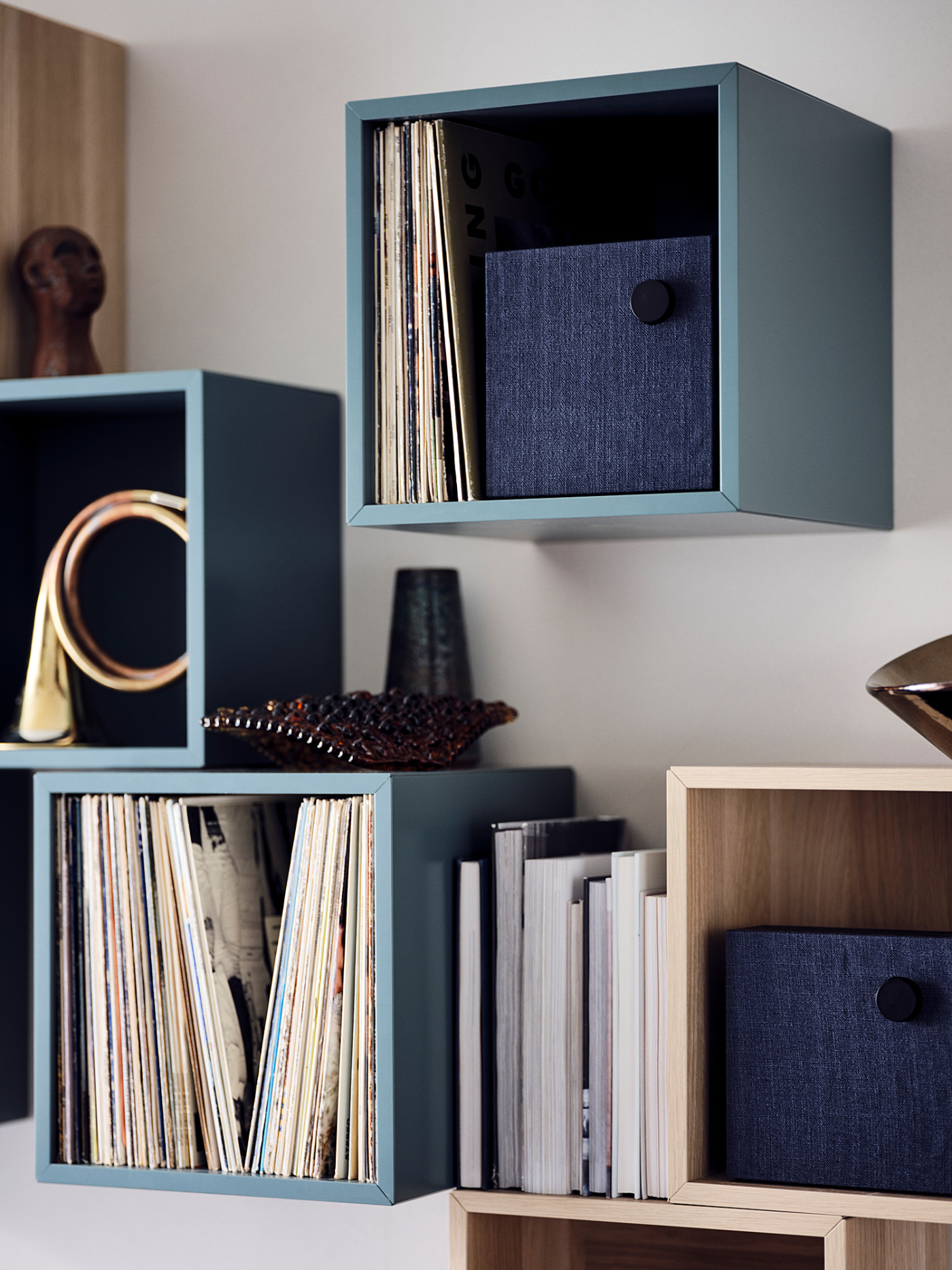 EKET cabinet grey-turquoise - IKEA