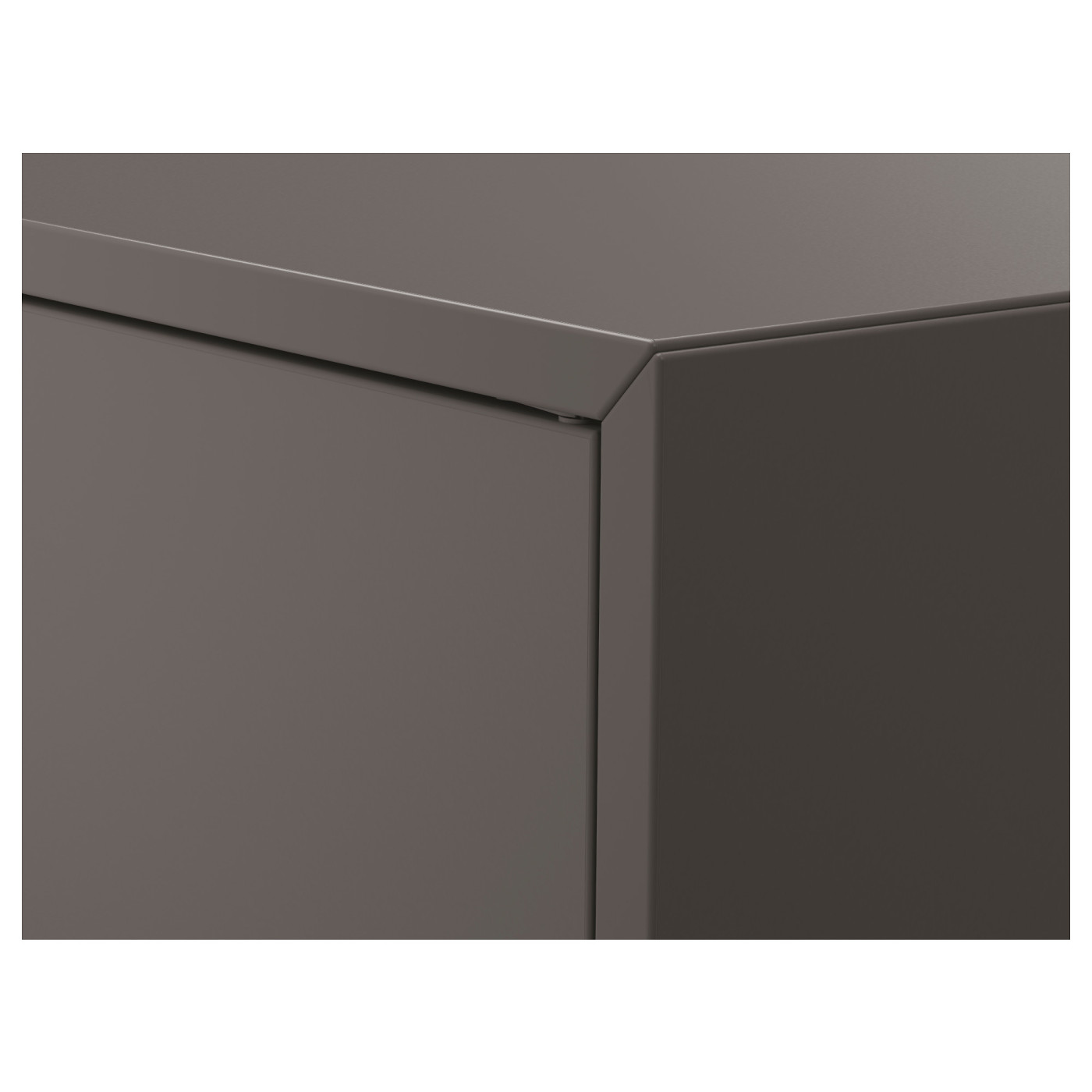 EKET cabinet w 2 doors and 1 shelf dark grey - IKEA