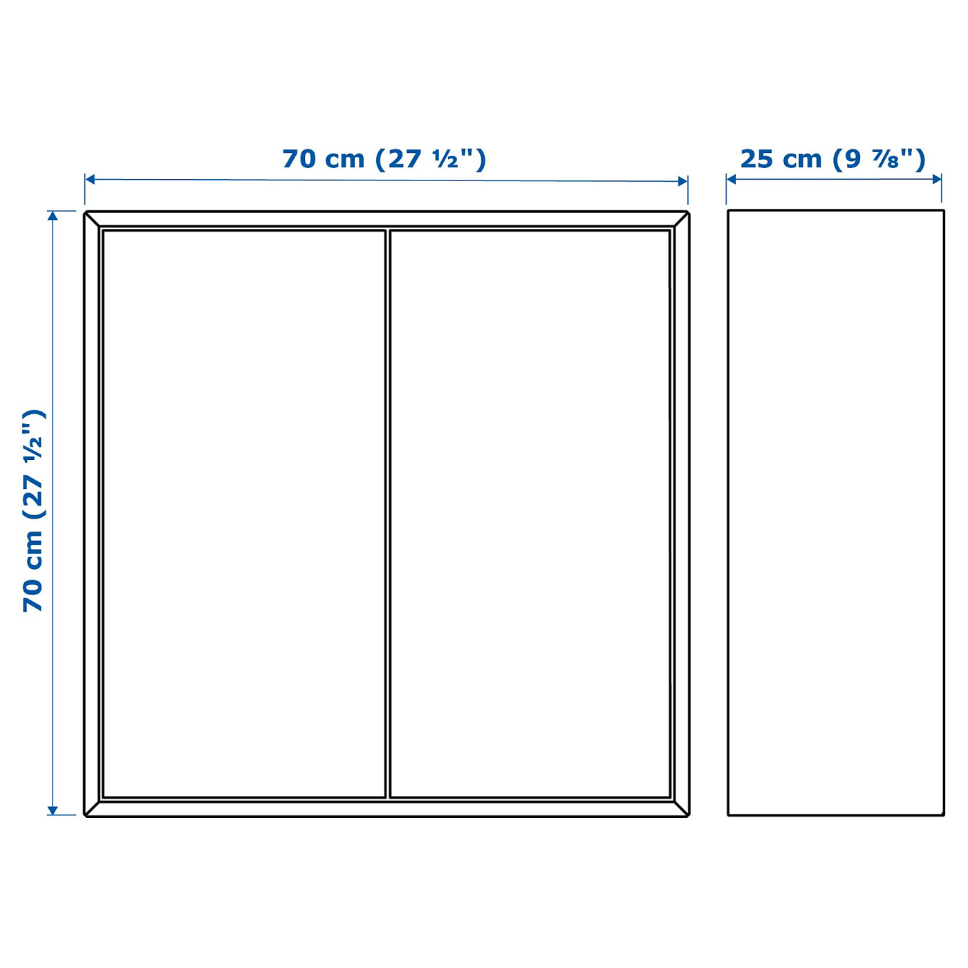EKET cabinet w 2 doors and 2 shelves white - IKEA