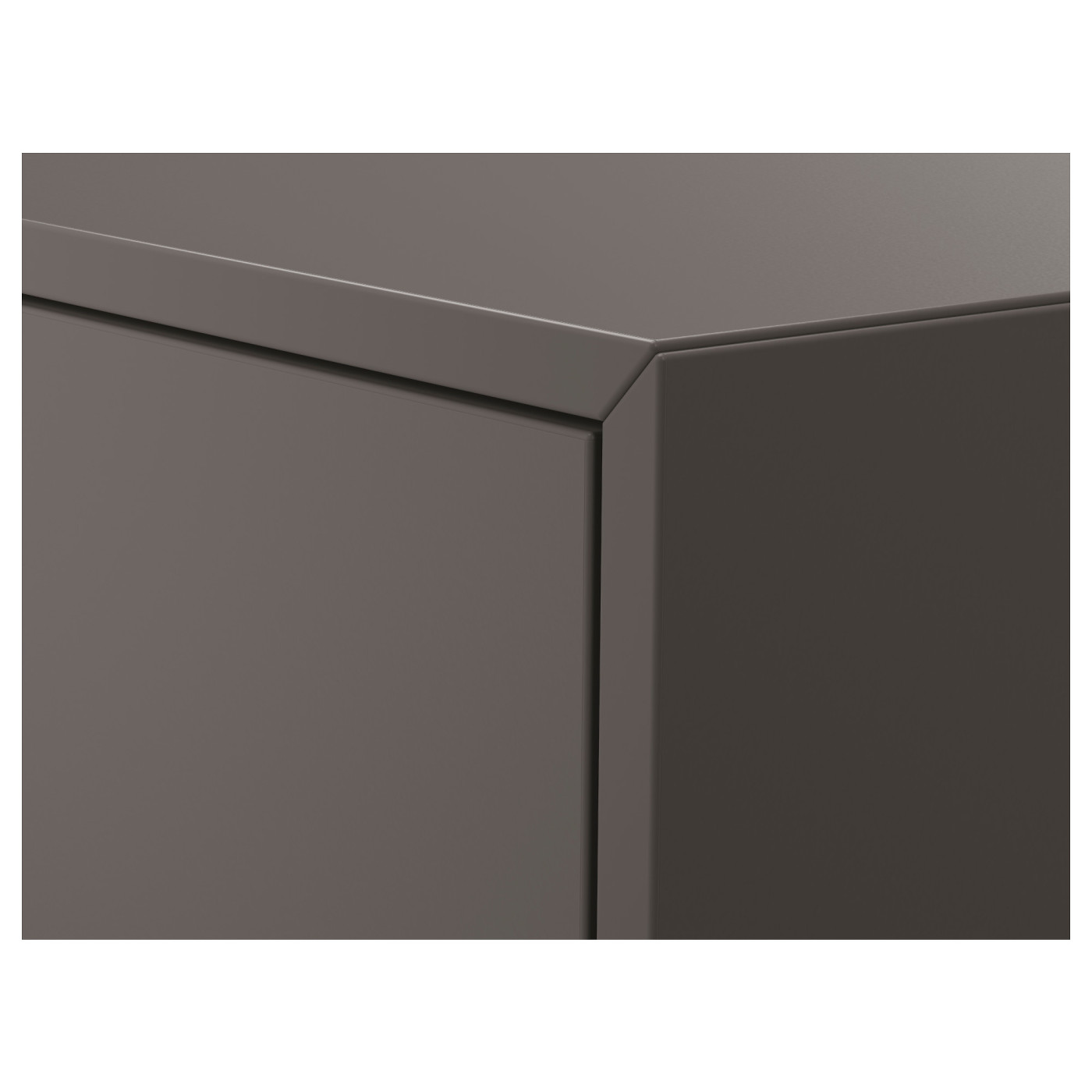 EKET cabinet w door and 1 shelf dark grey - IKEA