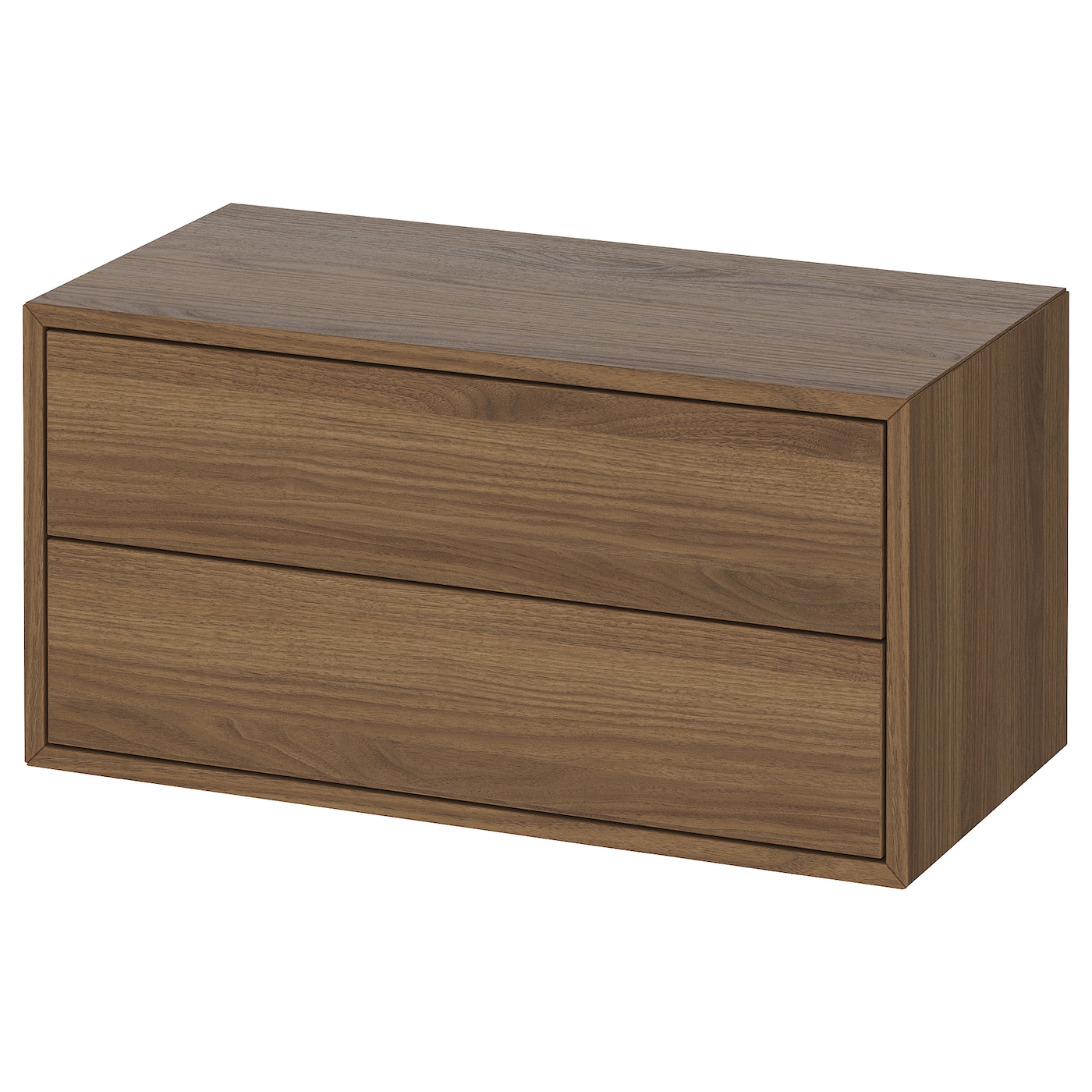 EKET cabinet with 2 drawers brown/walnut effect - IKEA