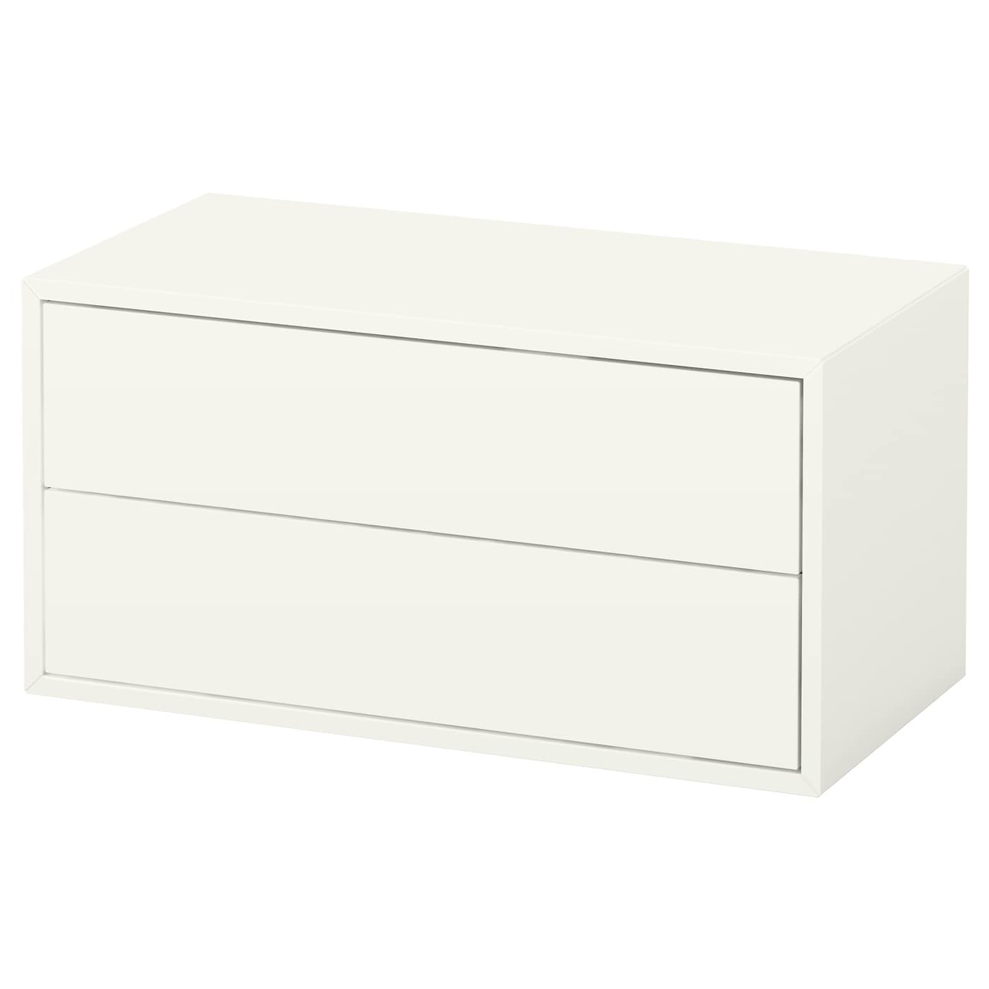 【即発送可能】 EKET cabinet with 2 drawers white - IKEA 本棚・本収納