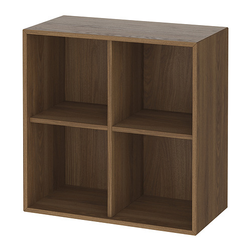 EKET cabinet with 4 compartments dark grey - IKEA