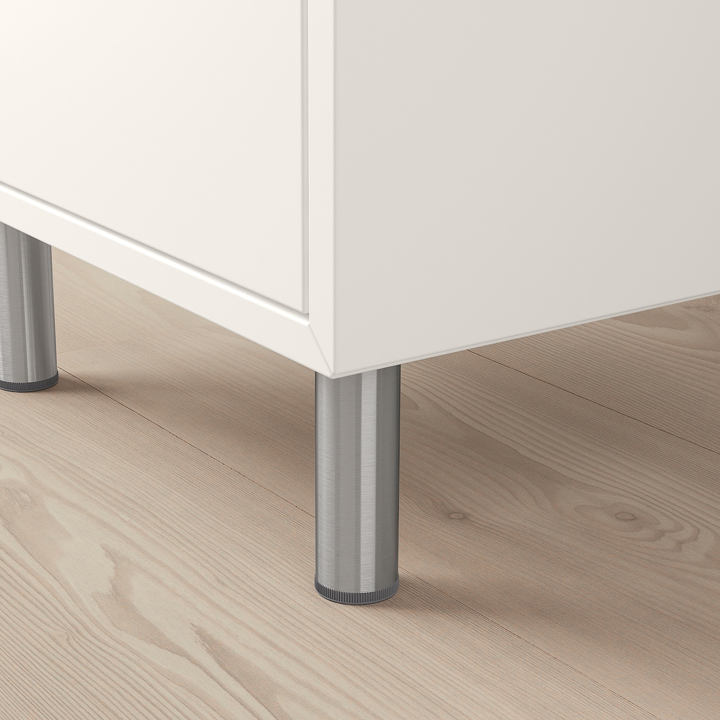 EKET cabinet combination with feet white/stained oak effect