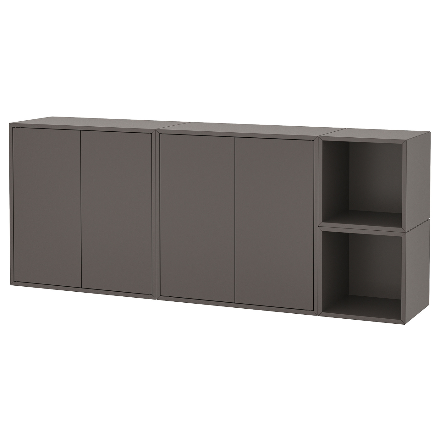EKET wall-mounted cabinet combination dark grey - IKEA