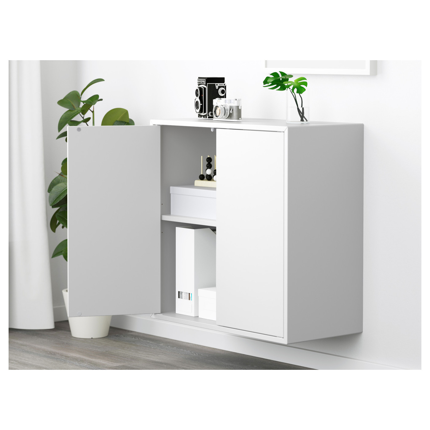 EKET wall-mounted shelving unit white - IKEA