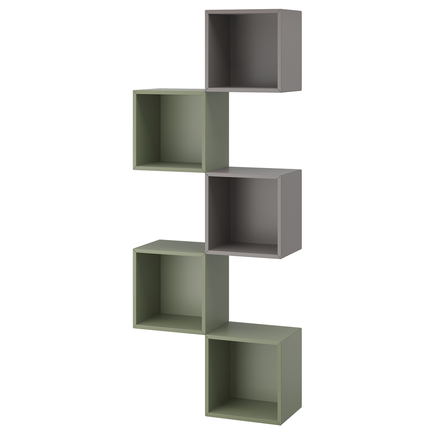 EKET wall-mounted storage combination multicolour/grey-green - IKEA