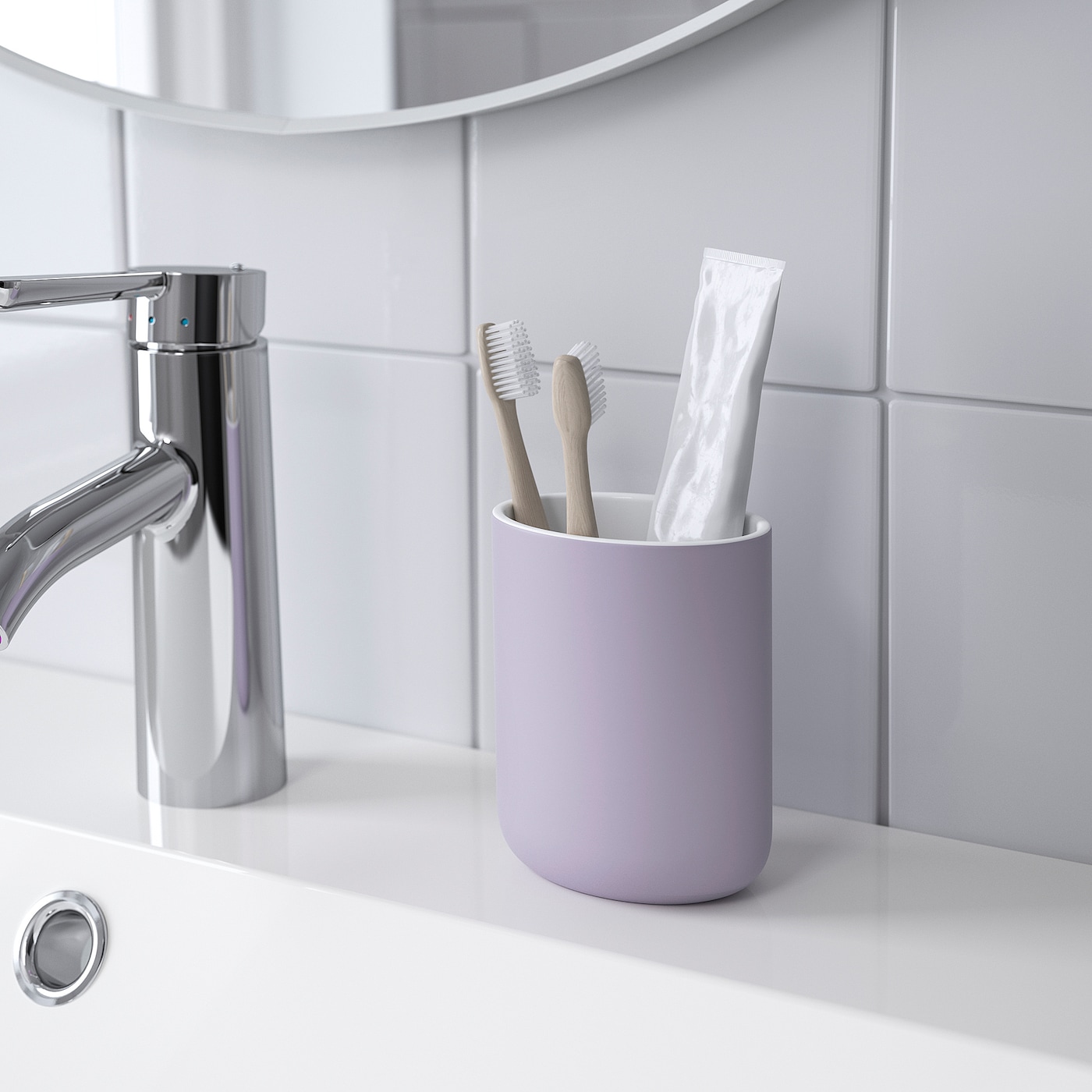 EKOLN toothbrush holder lilac - IKEA