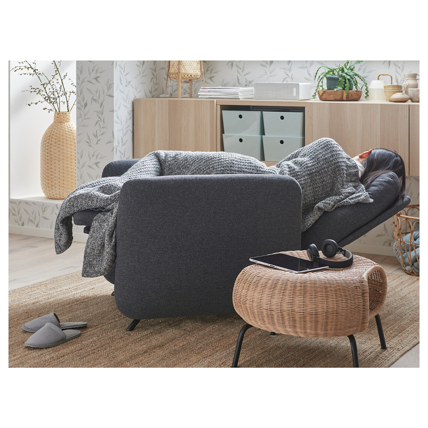 EKOLSUND recliner Gunnared dark grey - IKEA