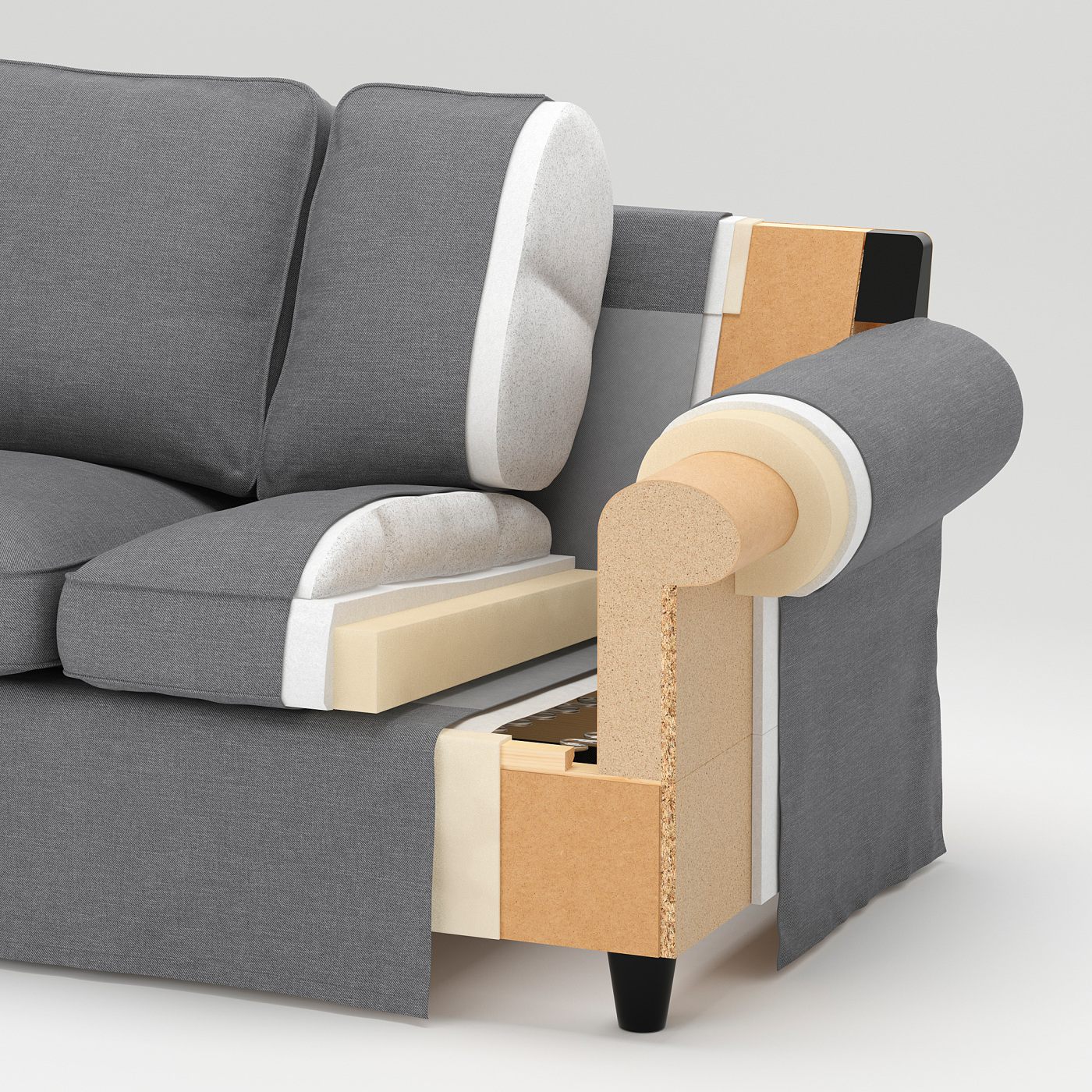 EKTORP 2-seat sofa Hillared beige - IKEA